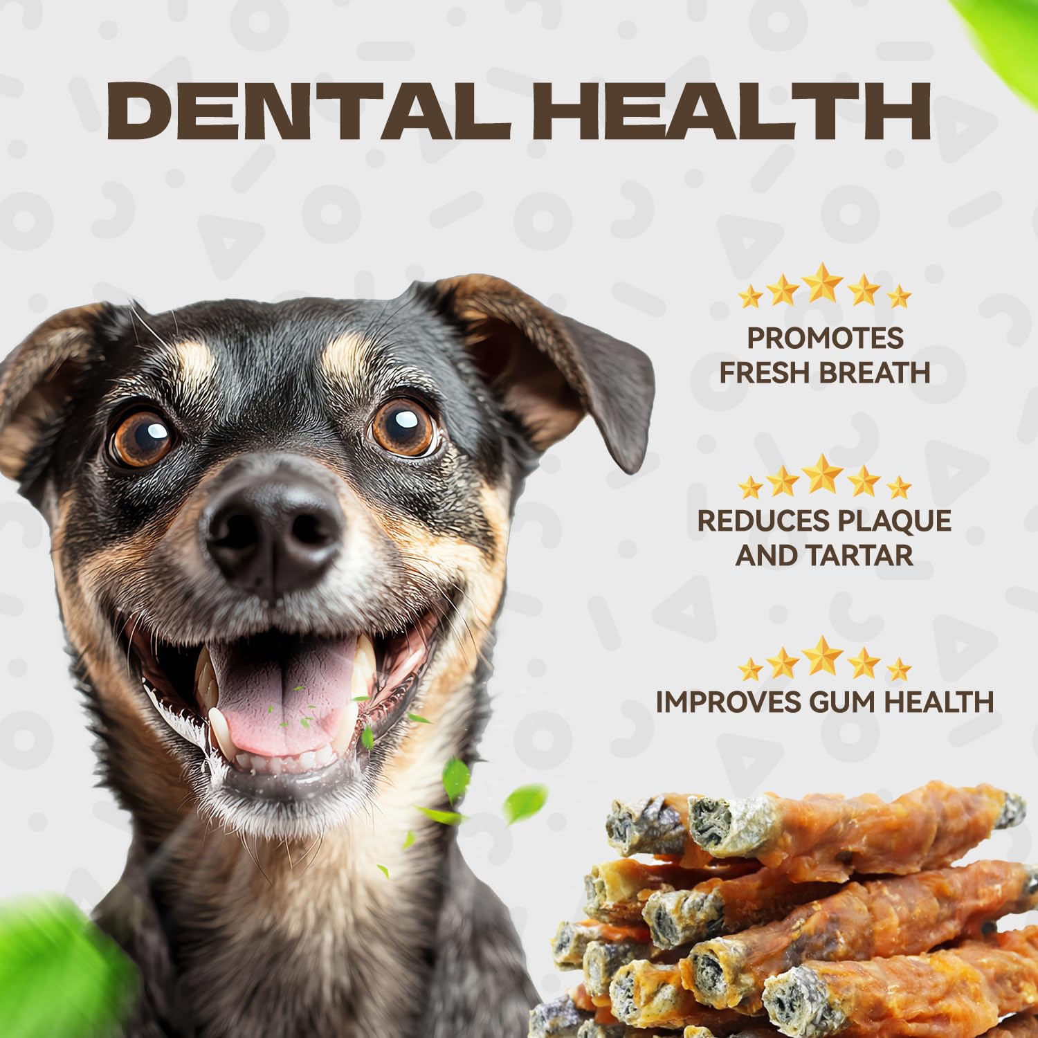 KUADELRO Chicken Wrapped Cod Skin Dog Treats, High Protein Chicken Jerky Chews Rawhide-Free Long-Lasting Dog Training Treats Sna