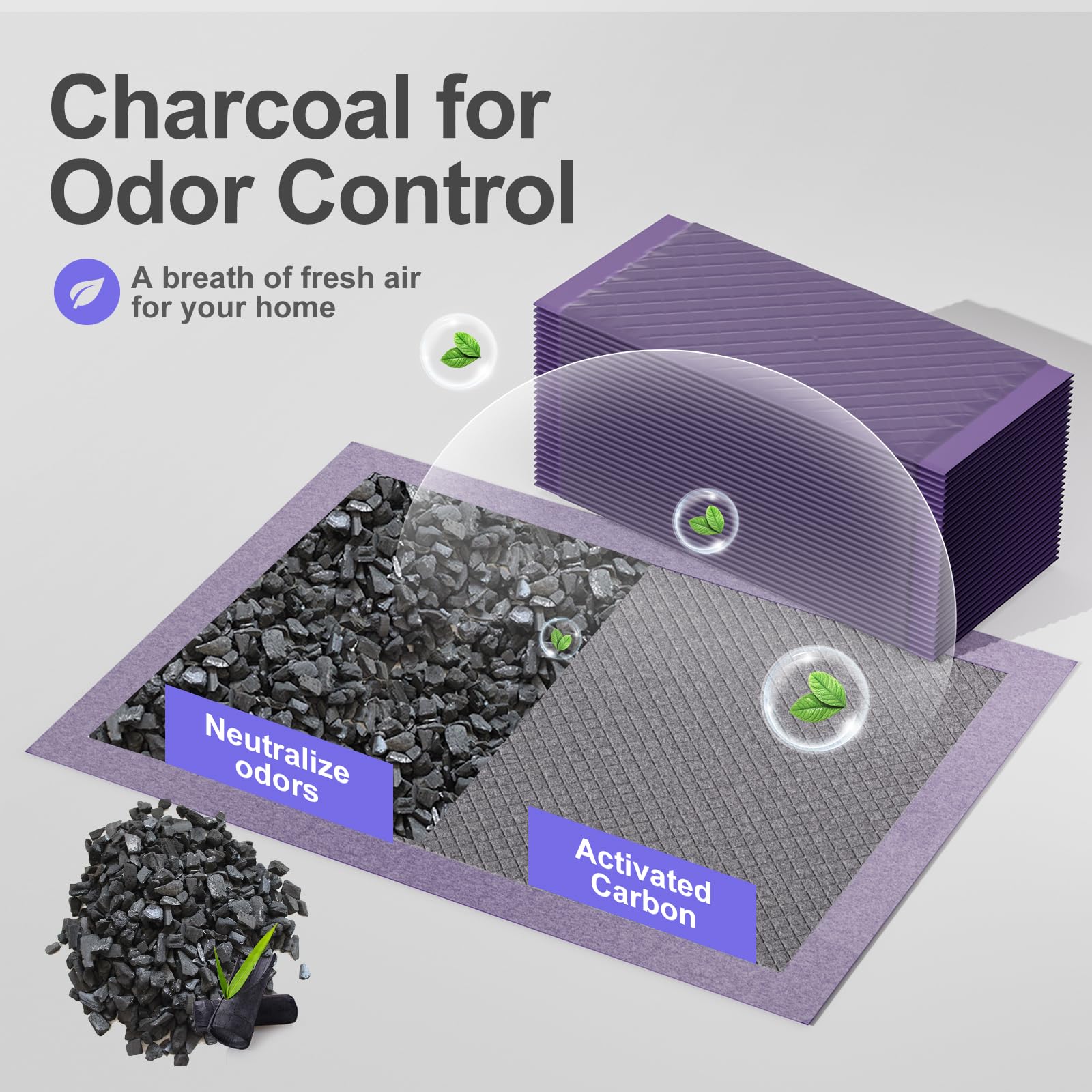 Cat Pad Refills For Litter Box, 16.9''X11.4'' Odor Control Cat Pee Pads With Activated Carbon For Breeze Litter System(30Counts/