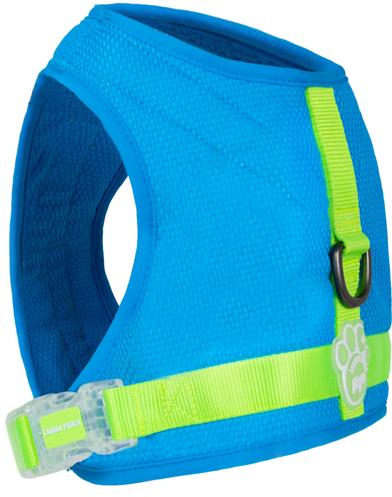 Canada Pooch Dog Cooling Harness - Evaporative Cooling Harness Vest For Dogs With Breathable Mesh Material & Reflective Lining,