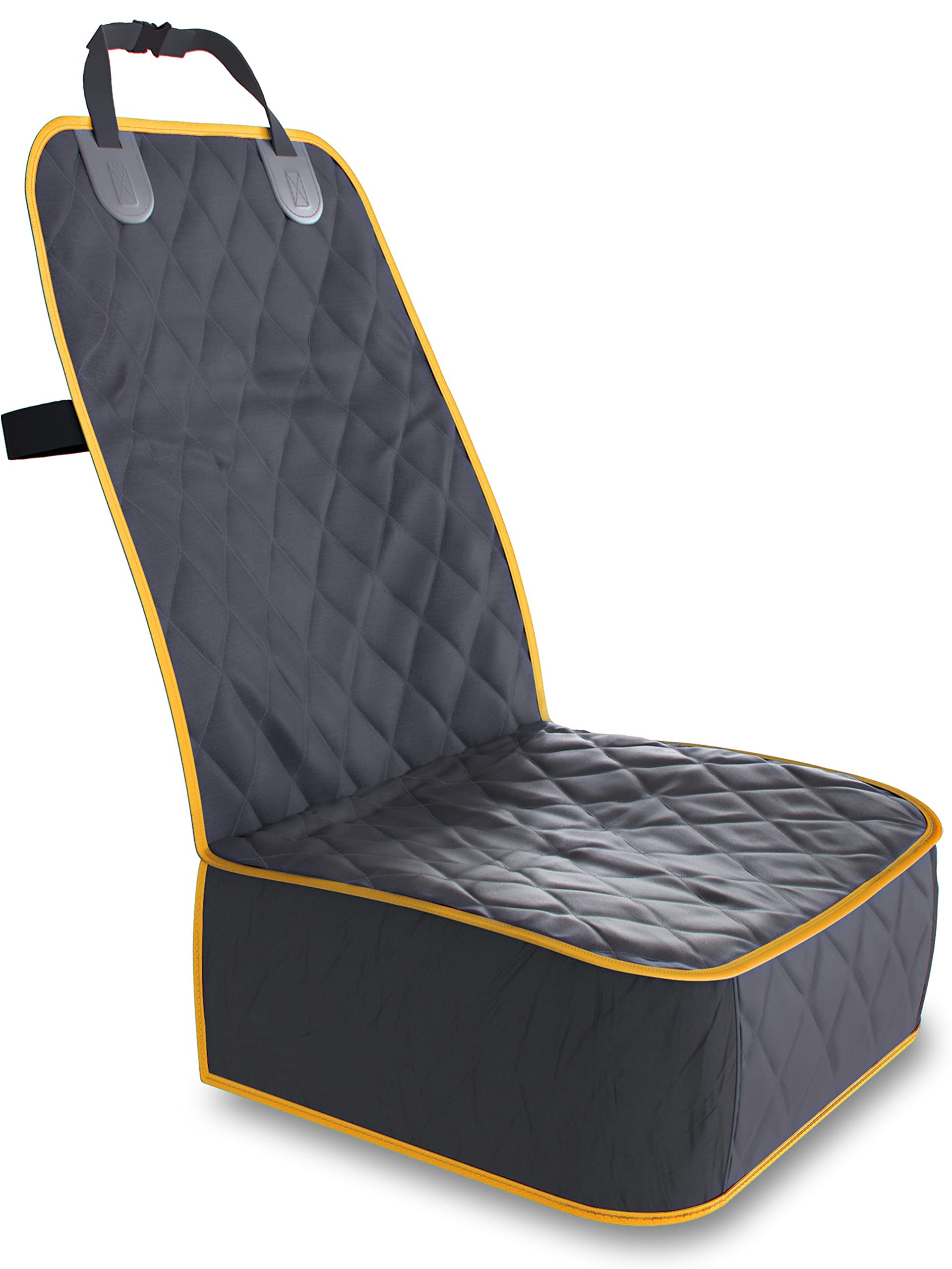 Active Pets Front Dog Car Seat Cover For Suv, Trucks, Sedans. Waterproof Car Seat Covers For Dogs Front Seats Only. Car Seat Protector For Dogs - Orange