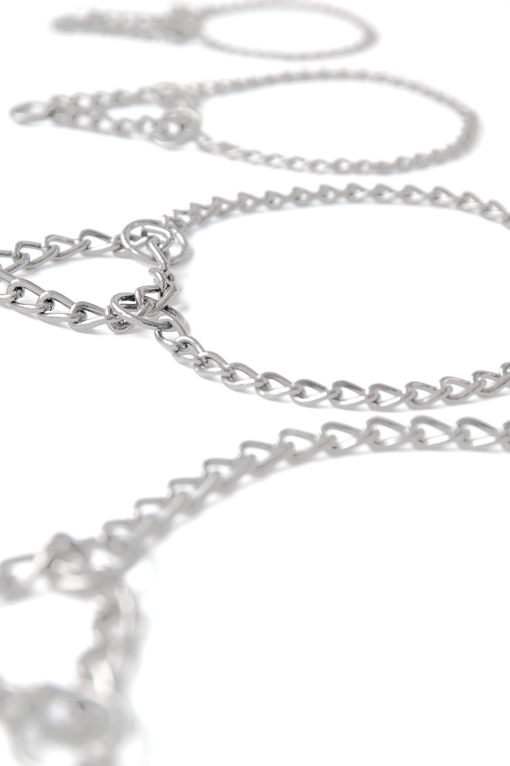 Mighty Paw Martingale Training Collar - Modified Slip Chain - No Slip - Trainer Approved - No More Pulling - Suitable For All Dogs - Steel Chain - Training Collar Chain - Stainless Steel Collar (32')