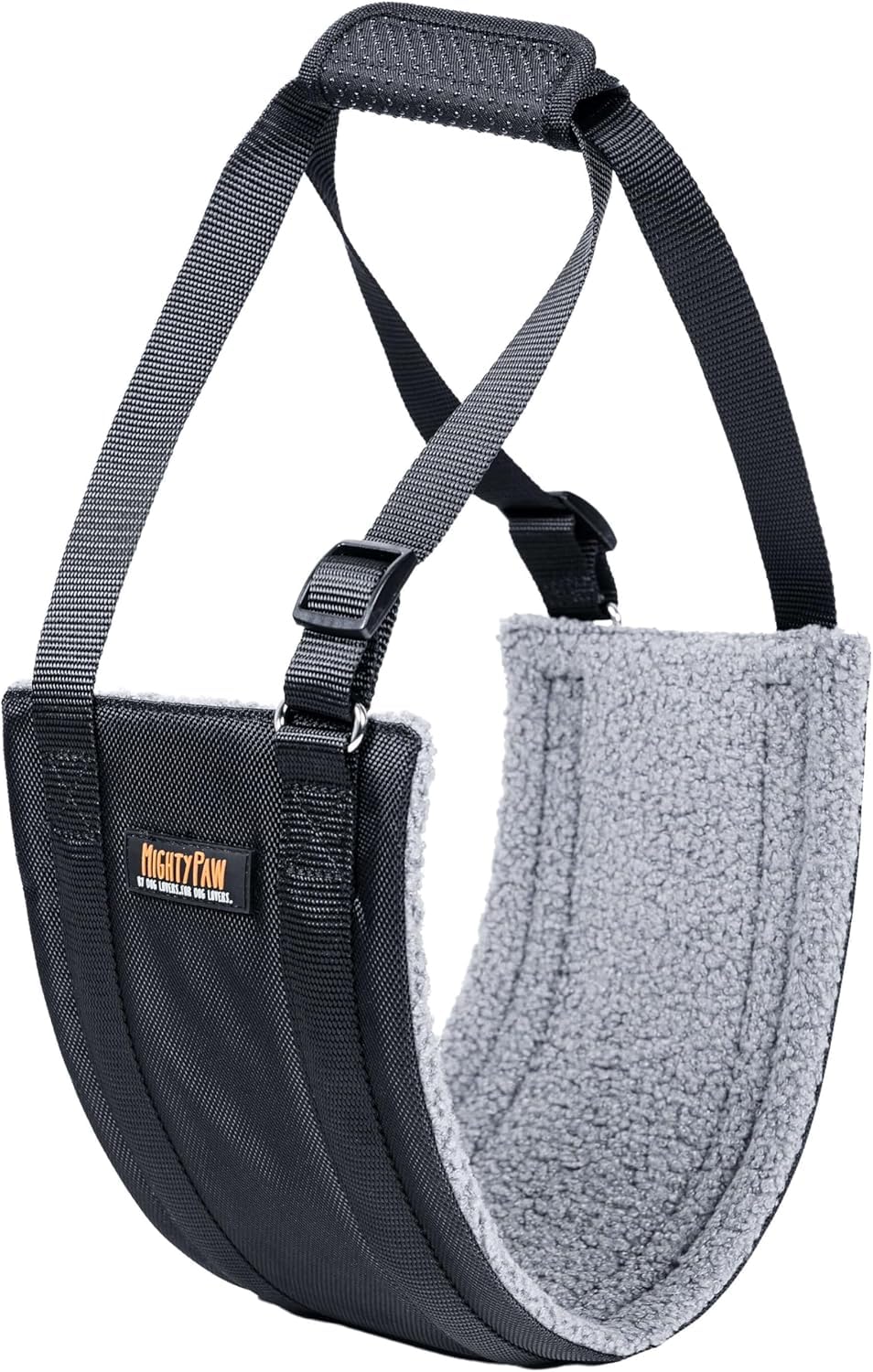 Mighty Paw Dog Lift Harness | Sling for Large Dogs, Small Size, Fleece Material, Supports Hind Leg Lift - Ideal for Elderly Dogs