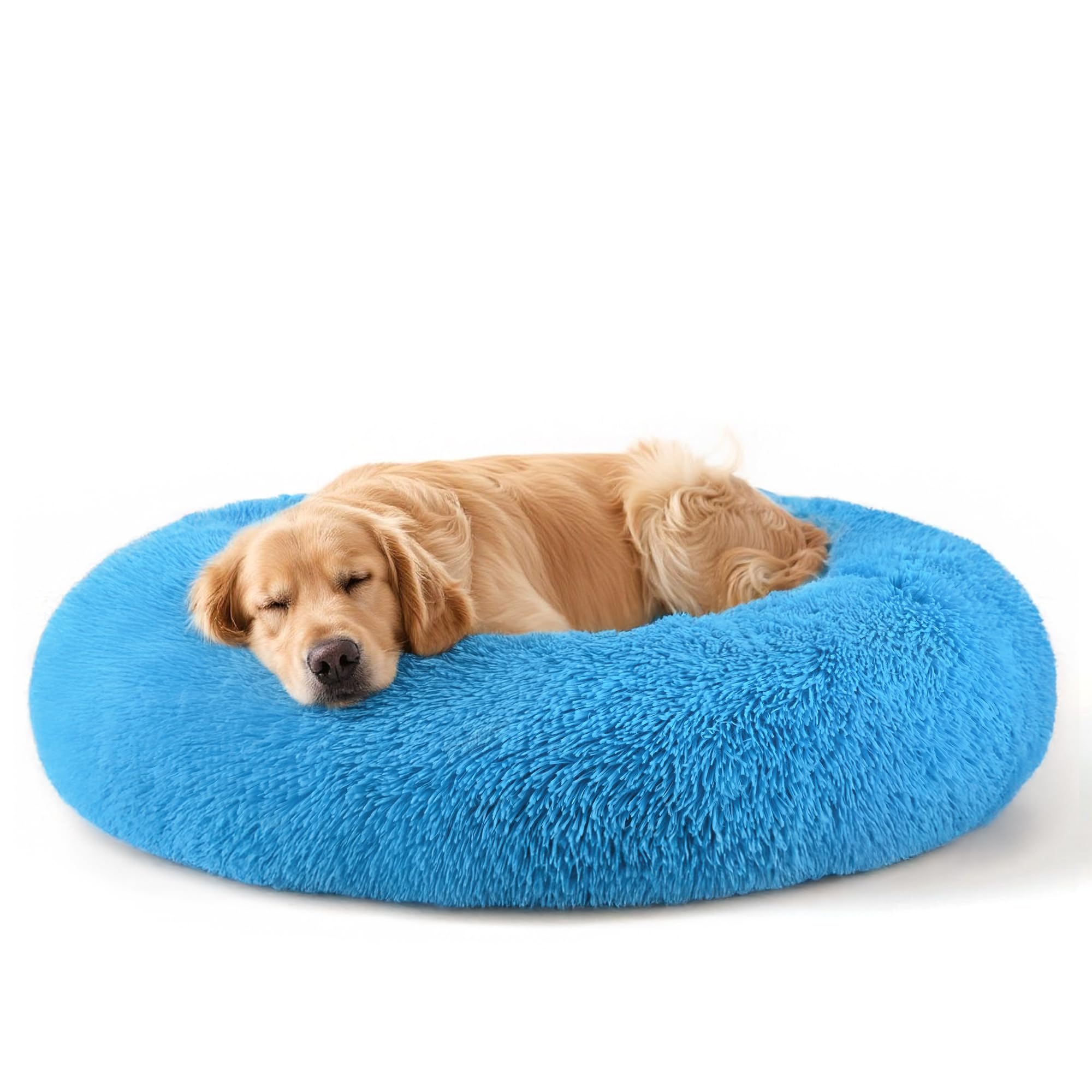 Dog Beds Large Sized Dog and Cats, 32in Pet Beds for Large Pet, Washable Indestructible Extra Large Dog Bed (Light Blue)