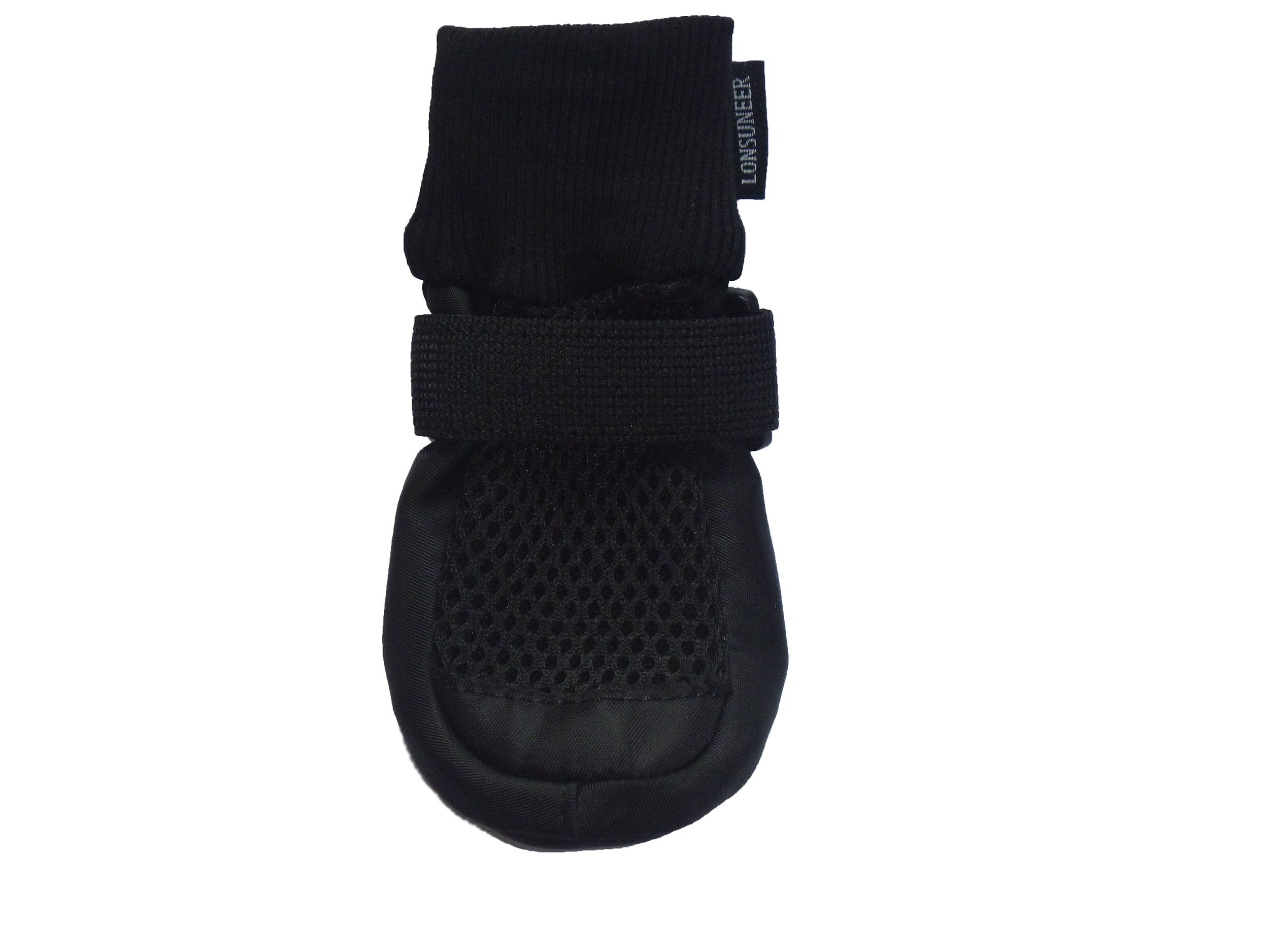 Lonsuneer Paw Protector Dog Boots Set Of 4 Breathable And Protect Paws Soft Nonslip Soles Black Color Size Small