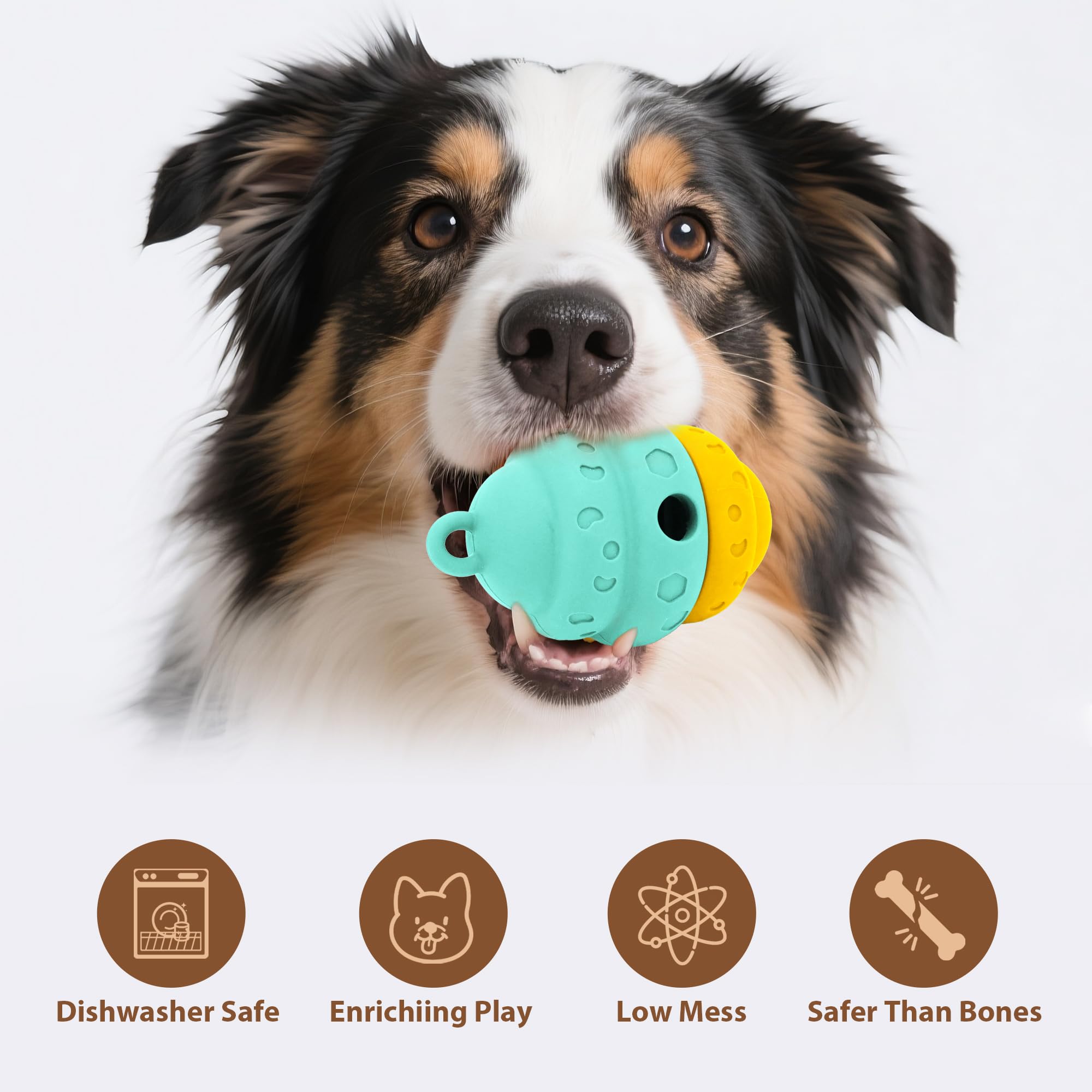 PawSailor Dog Treat Dispensing Toys, Interactive Slow Feeder Toy - Fill and Freeze Dog Food, Keep Them Busy-Reduces Anxiety/Bore