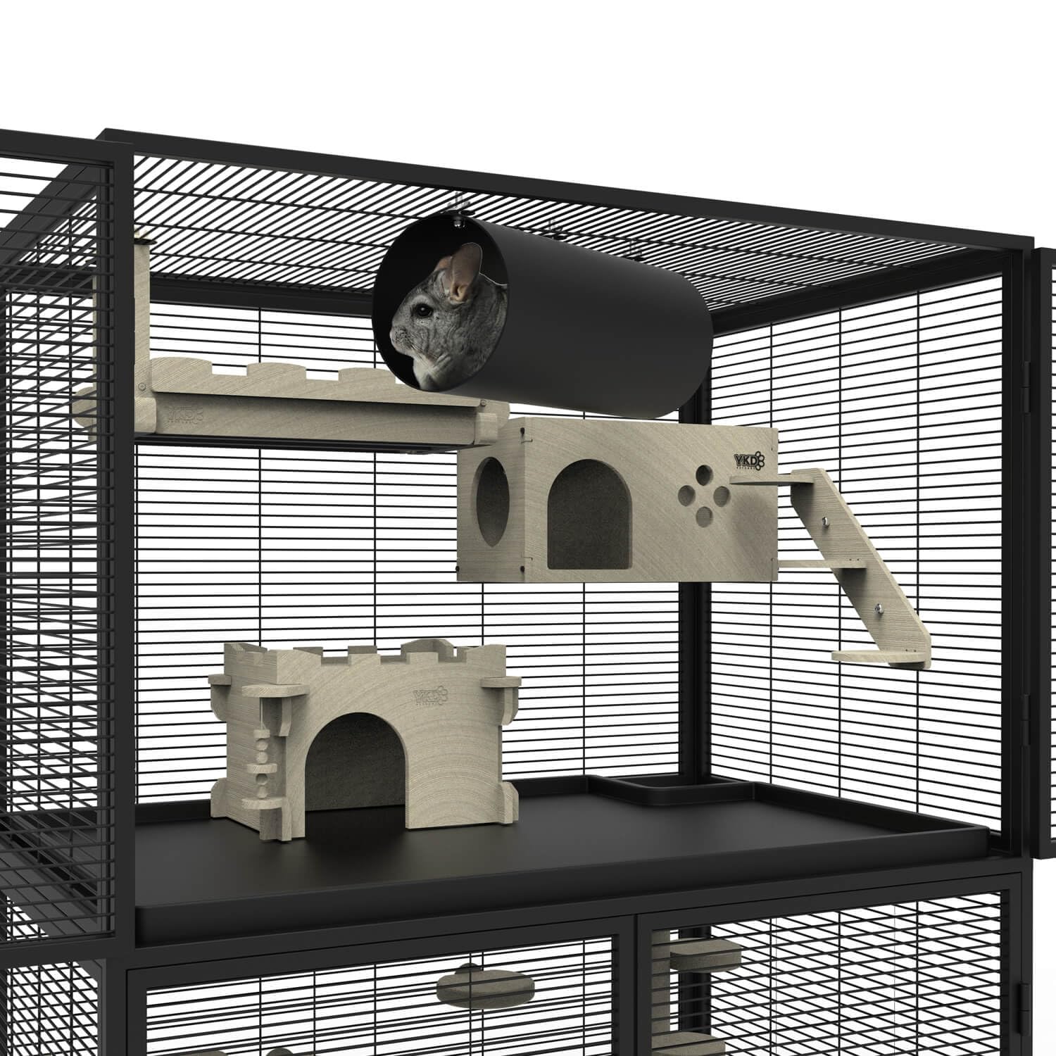 Chinchilla Hanging Cooling Tunnel Toys, Small Animals Tubes Tunnel Toys, Ferret Chinchilla Squirrel Guinea Pig Rat Cage Accessor