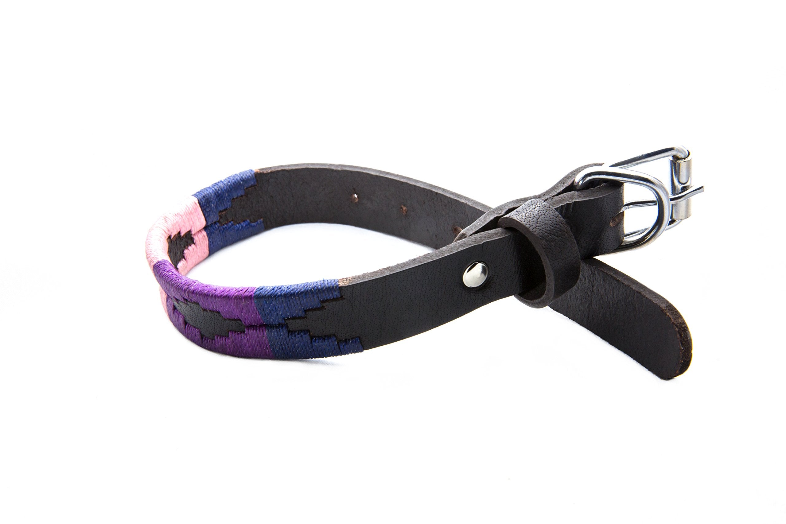 Gaucho Goods Premium Hand Stitched Leather Dog Collar - Cali Girl (S)