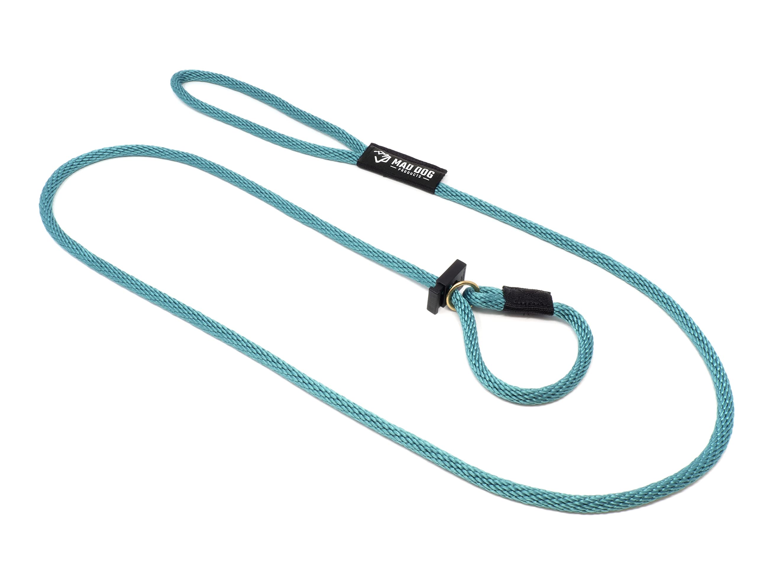 Mad Dog Products English Slip Dog Lead | 1/2 Inch X 6 Feet | Teal