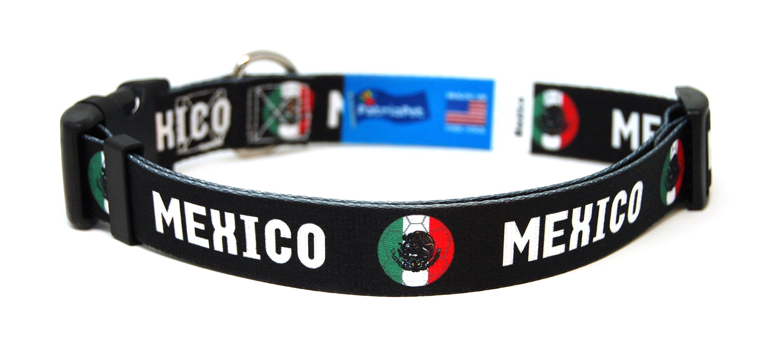 Dog Collar With Mexico Soccer Design | Great For National Holidays, Special Events, Festivals, Independence Days And Every Day S