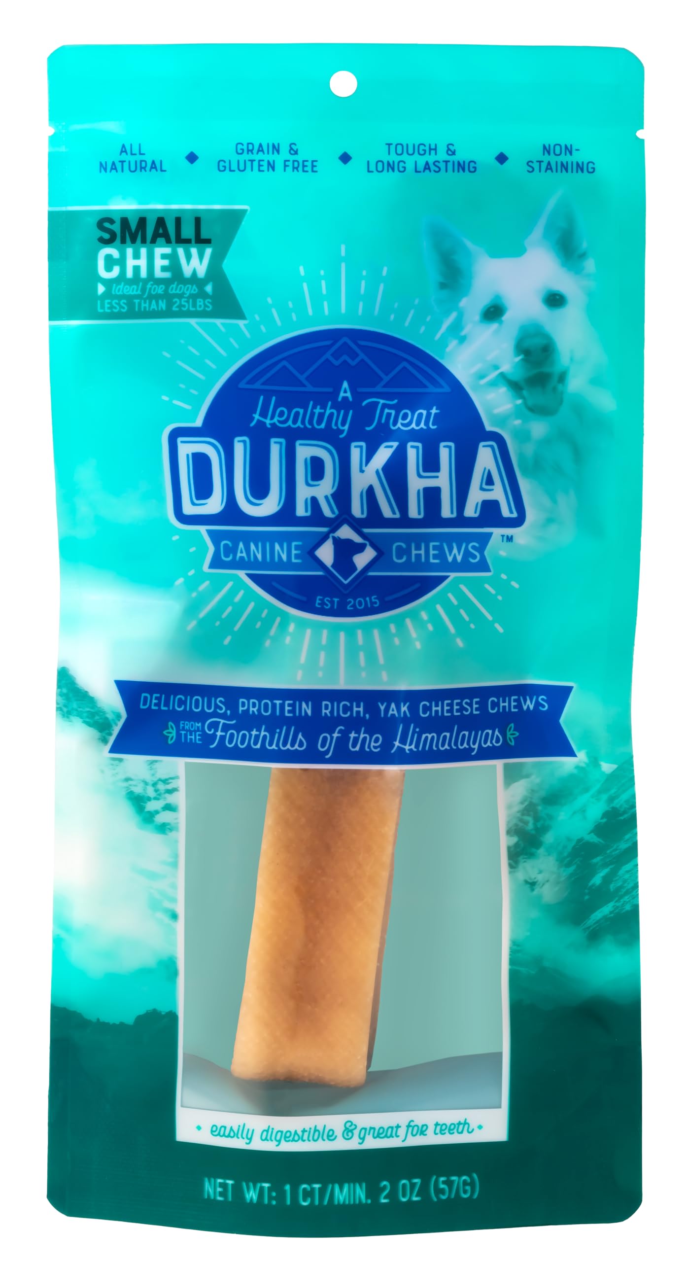 Durkha Yak Cheese Chews: Himalayan Yak Cheese Dog Chews- Natural, Healthy & Long Lasting Dog Treats - Grain, Gluten & Lactose-Fr