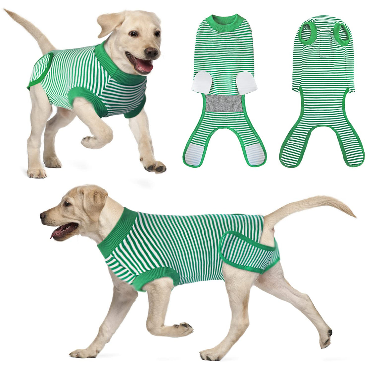 Dog Recovery Suit, After Surgery Wear For Pets Male Female, Professional Dog Onesie For Surgery For Abdominal Wounds Recovery Shirt, Substitute E-Collar & Cone Large