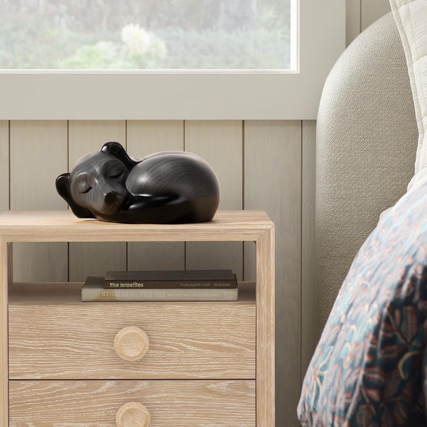 Kriss Art Pet Urns,Sleeping Resin Cremation Dog Urn, Dog Urns For Ashes, Small Animal Urn(Gray)