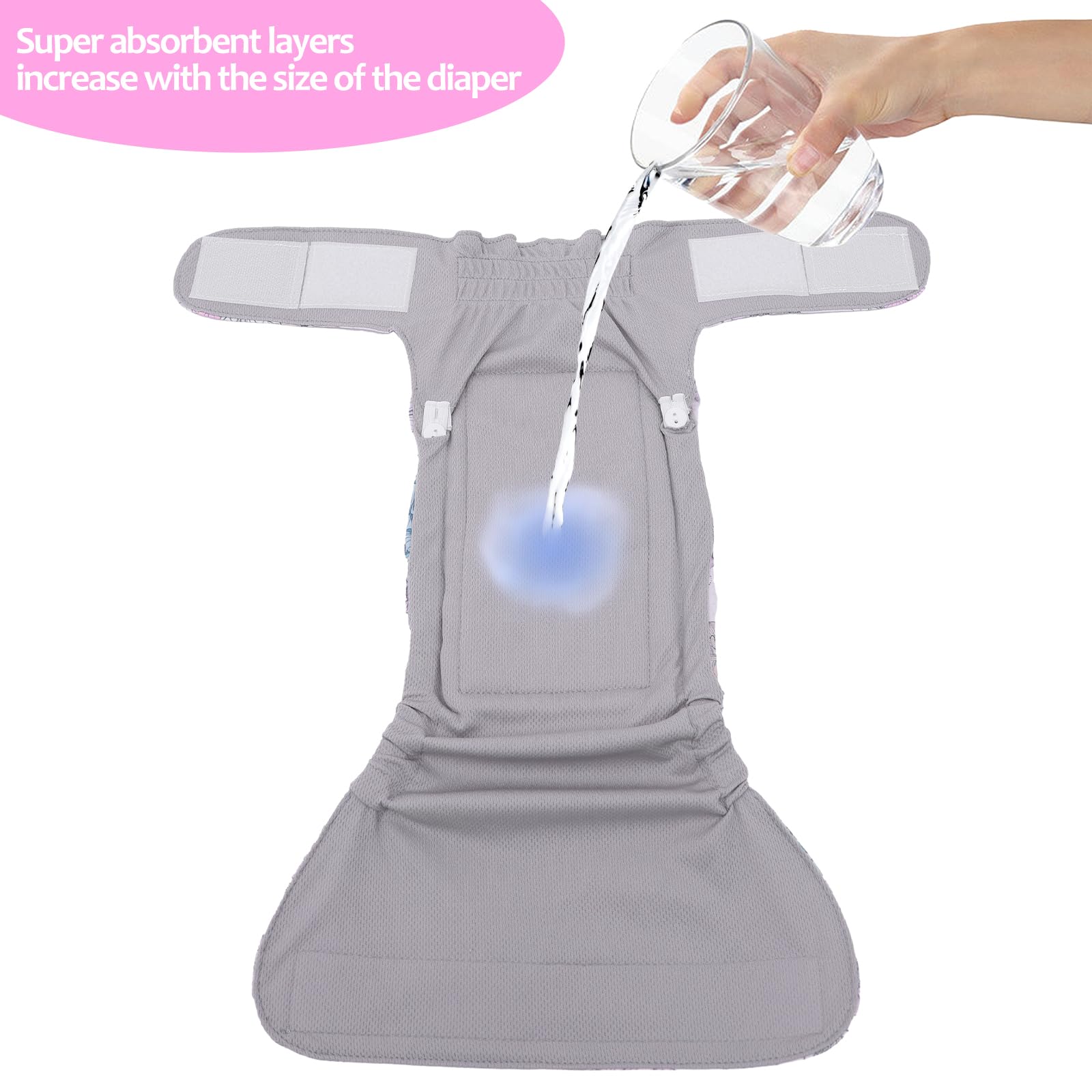 Cutebone Washable Dog Diapers Female No Tail Hole 3 Pack Reusable Doggie Period Training Pants For Docked-Tail Frenchie French Bulldog Boston Terrier Without Tail Wwd16S