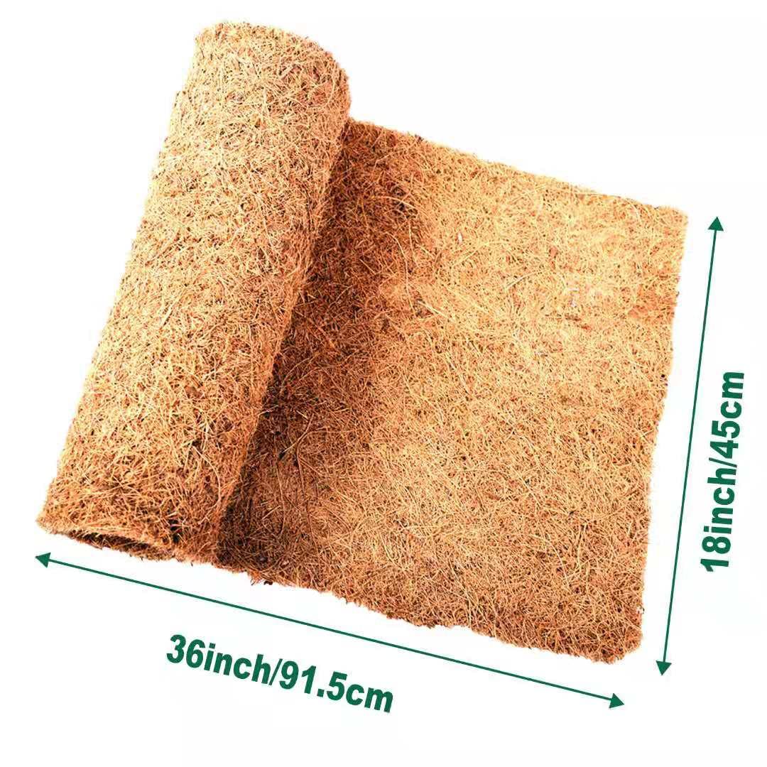 Sisipai Life Reptile Carpet Coconut Fiber, 36' X 18' Reptile Terrarium Substrate Liner, Tortoise Bedding Carpet Mat Supplies For Pet Lizard, Chameleon, Bearded Dragon, Leopard Gecko, Iguana