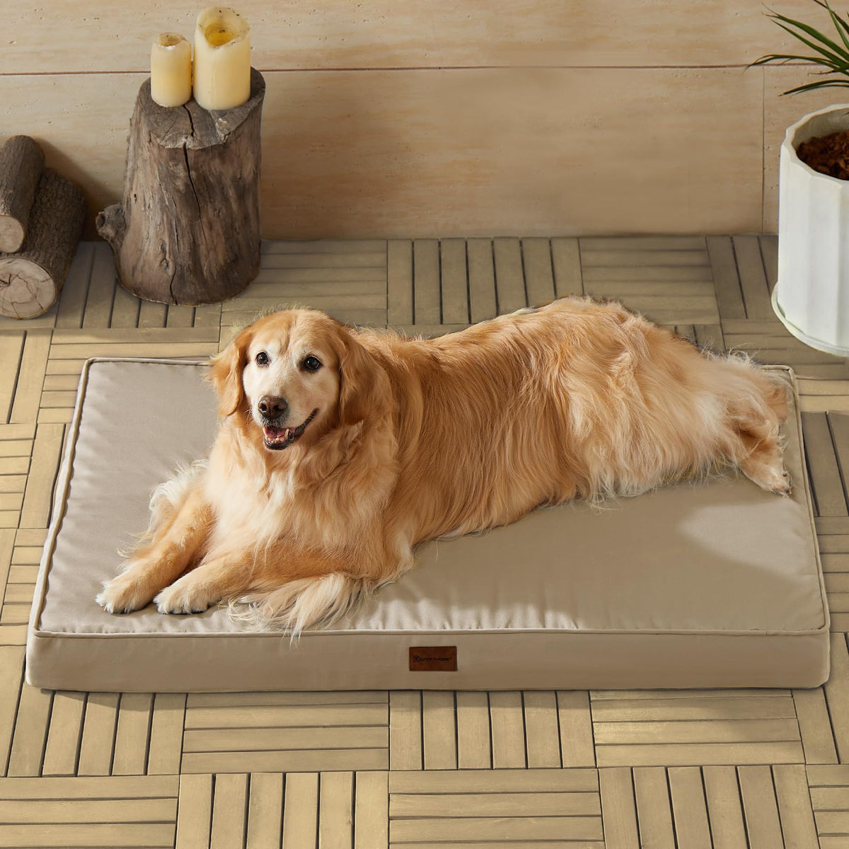 Bfpethome Outdoor Dog Bed For Large Dogs, Waterproof, Orthopedic