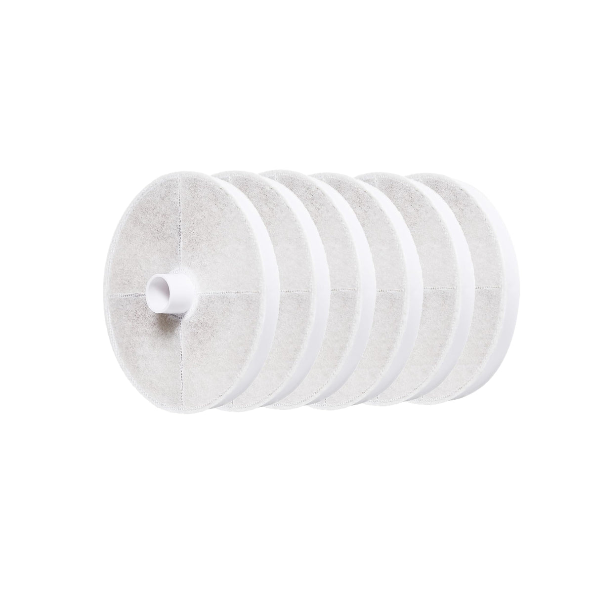Amazon Basics Filters for 3L Pet Water Fountain, Pack of 6, White