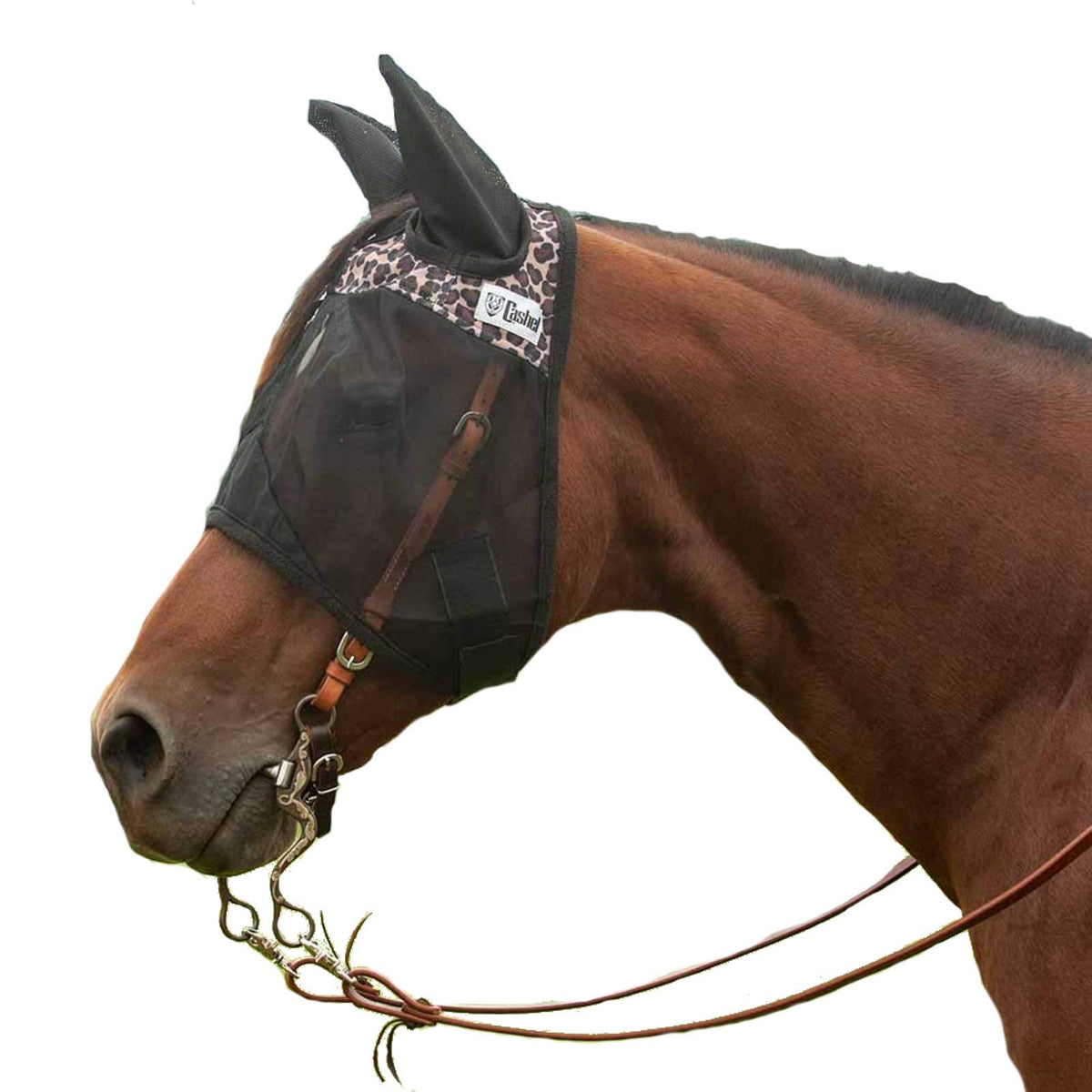 Equibrand Qrhse Quiet Ride Fly Mask W/Ears- Horse