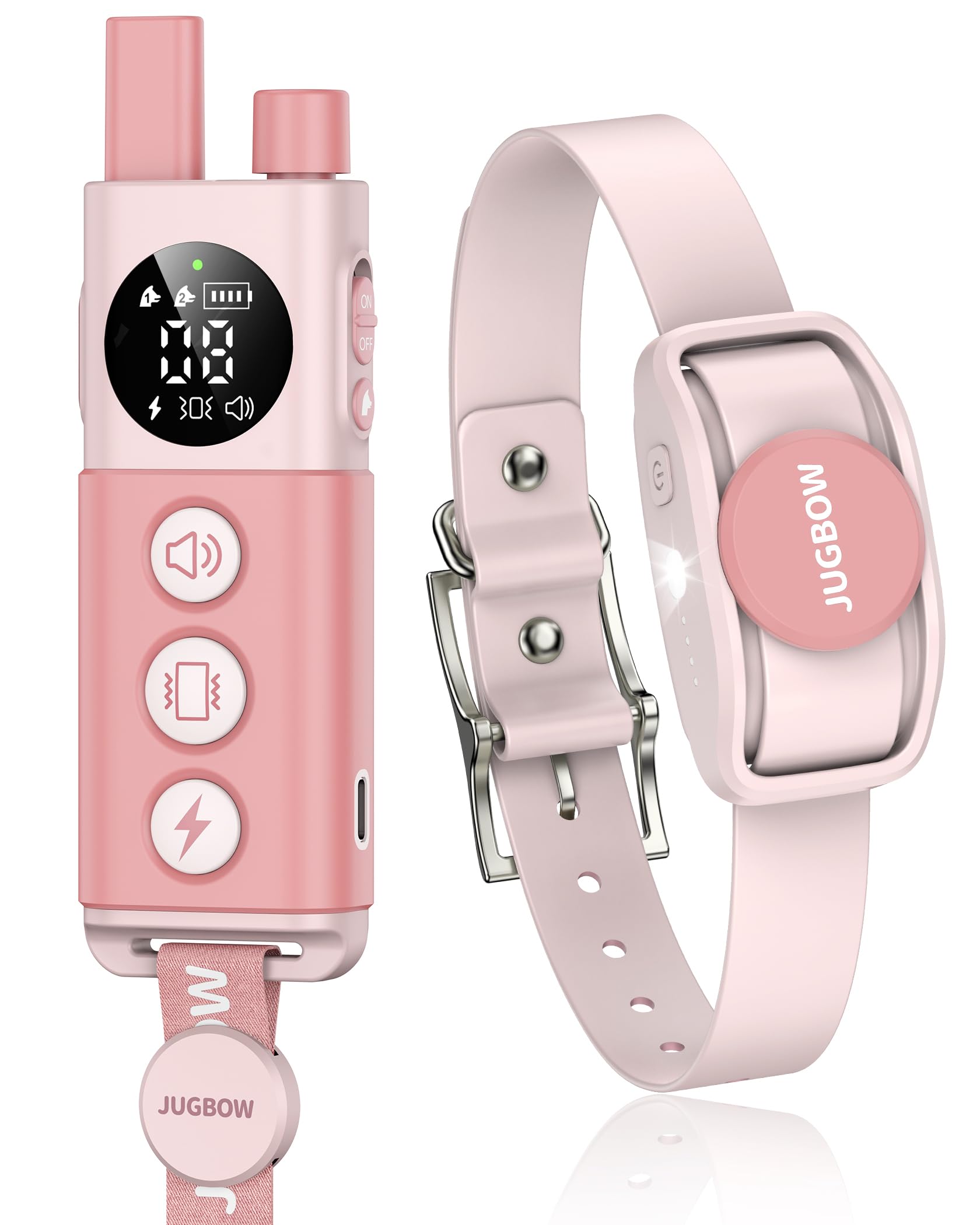 Jugbow Dog Training Collar - 4200Ft Remote Dog Collar With 3 Training Modes, Electric Collar With Led Light & Ipx8-Waterproof, R