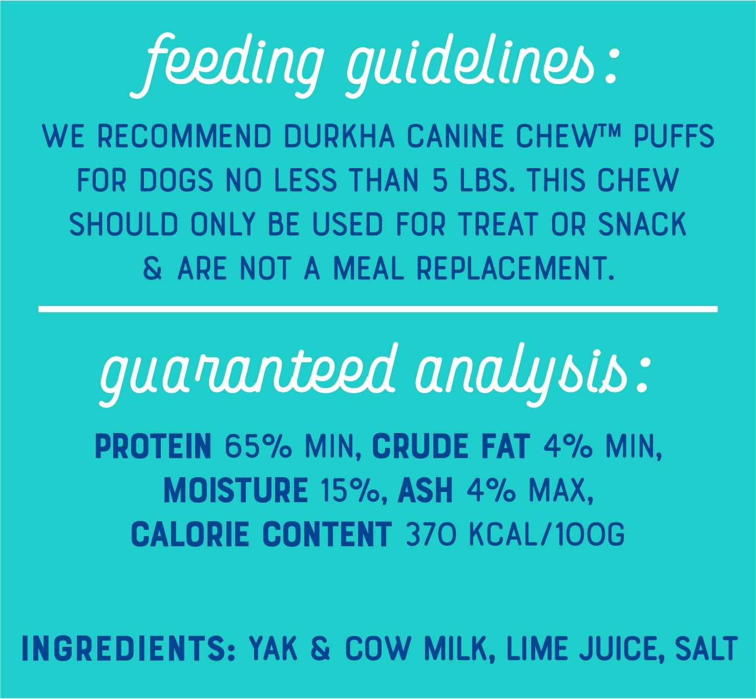 Durkha All Natural Himalayan Yak Chews for Dogs | Natural Long Lasting Dog Chew Made from Yak Milk | Great for Aggressive Chewer