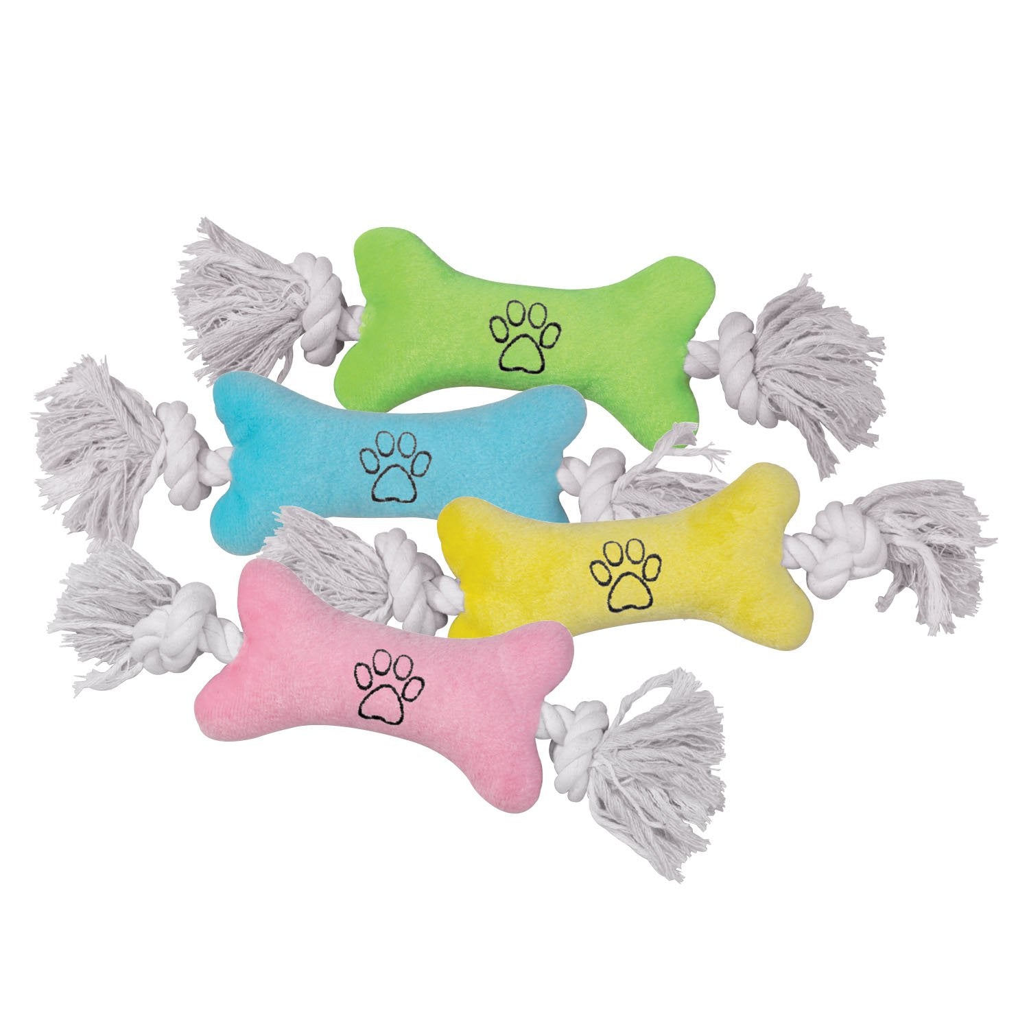 Zanies Tiny Tugger Dog Toys, Blue, 7'