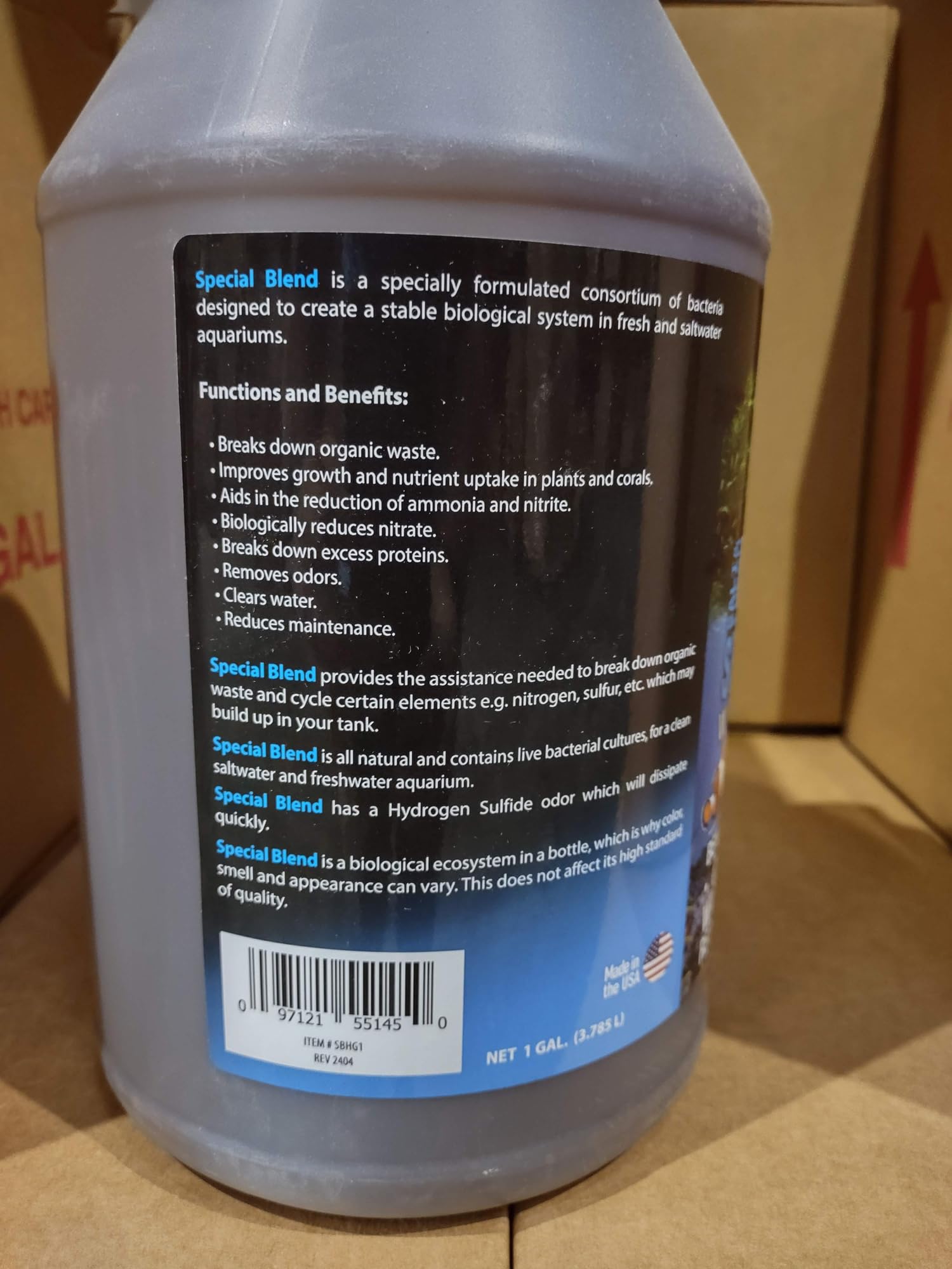 MICROBE-LIFT Special Blend Aquarium Treatment, Fish Tank Water Conditioner for Freshwater and Saltwater Tanks, Helps with Aquari