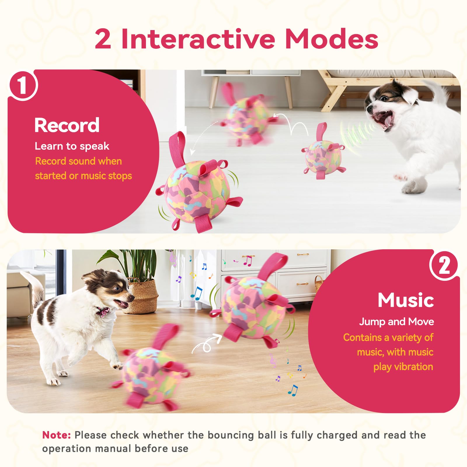 Qdan Interactive Dog Toys, Remote Control, Rechargeable Moving Dog Balls, Puppy Toys To Keep Them Busy, Squeaky Puppy Toys For S