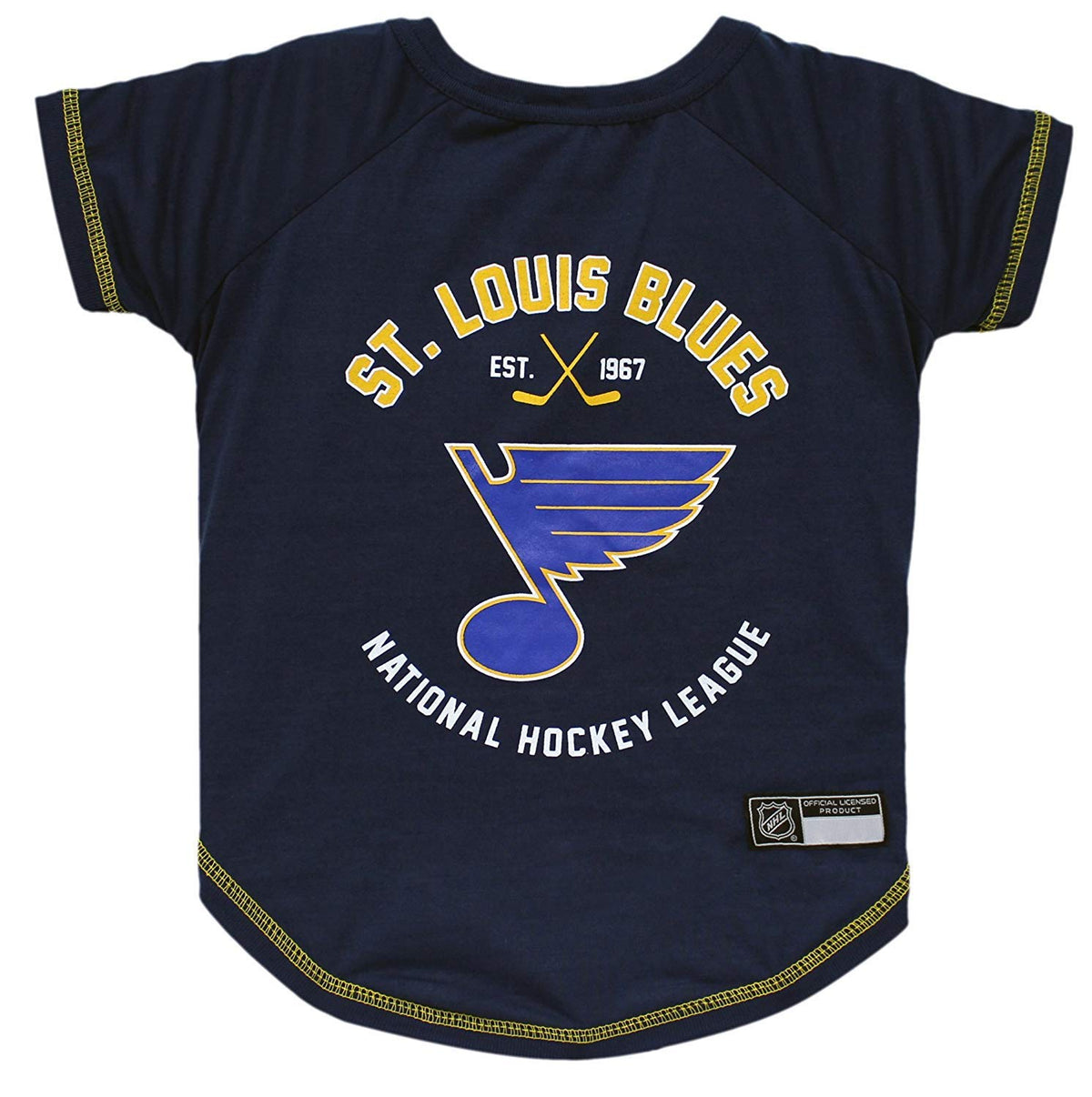 Pets First Nhl St.Louis Blues Tee Shirt For Dogs & Cats, Small. - Are You A Hockey Fan? Let Your Pet Be An Nhl Fan Too!