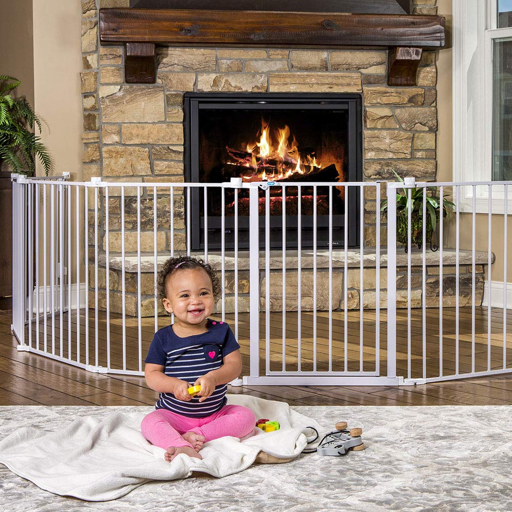 Regalo 194-Inch Super Wide Adjustable Baby Gate and Play Yard, 2-In-1, Bonus Kit, 4 Count (Pack of 1)