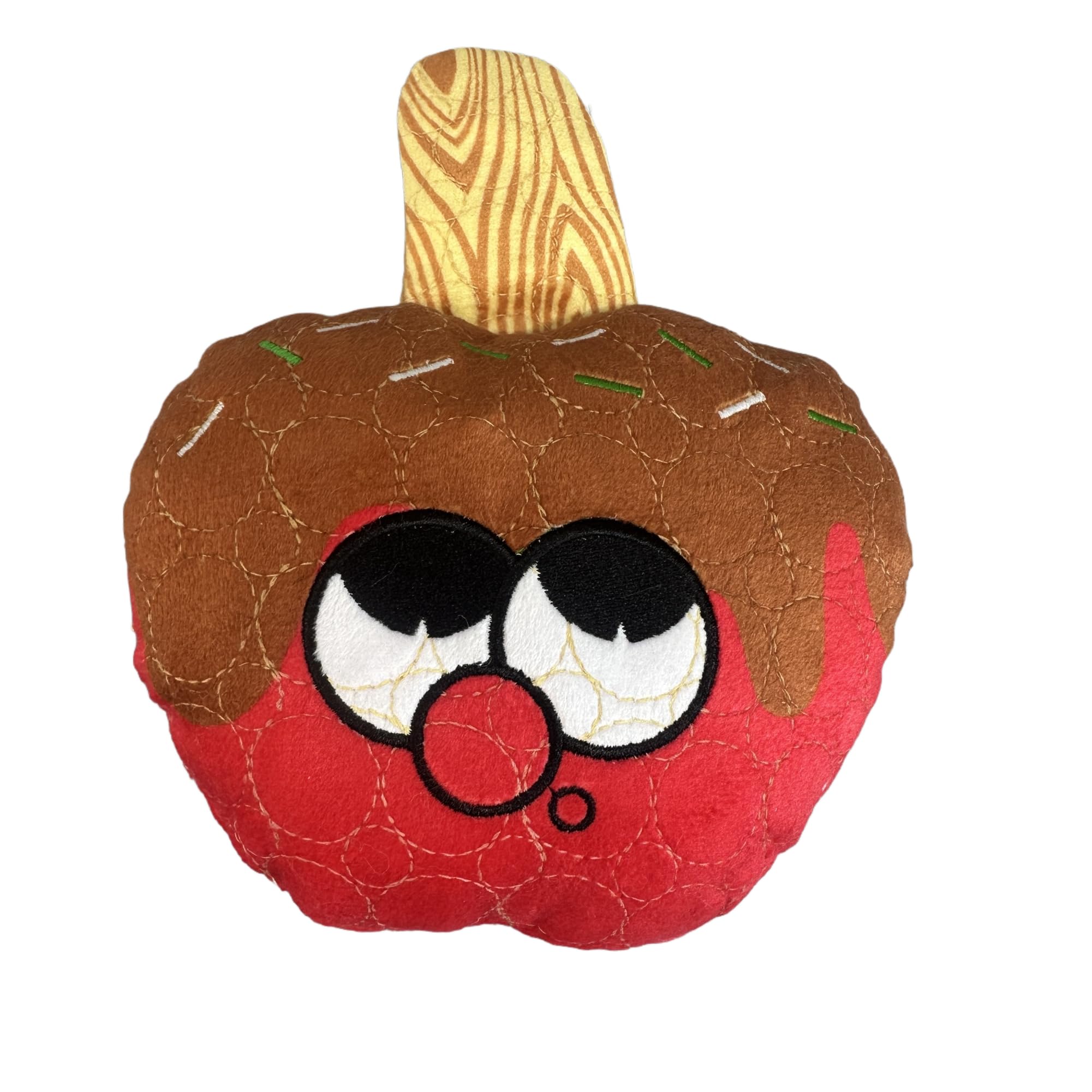 Bite Force -Durable & Strong Dog Toy Candy Apple Buddy with Squeaker, Kevlar-Reinforced for Aggressive Chewers for Small Medium 
