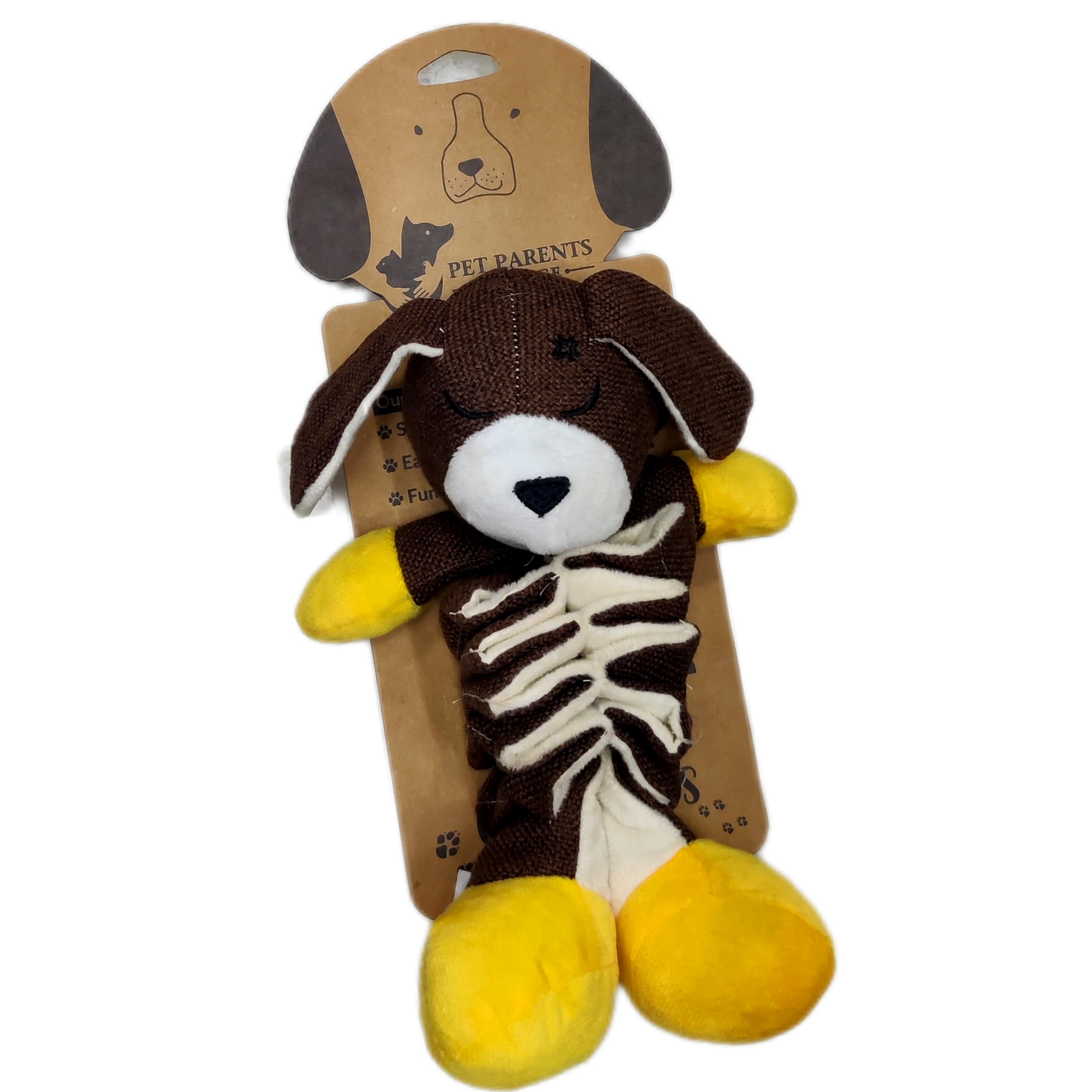 PET PARENTS  Toy Squeak Plush Toy Pet Biting Training Playing Chew Toys for Dog | Washable Non  Toxic Toys for Puppies Chew Do