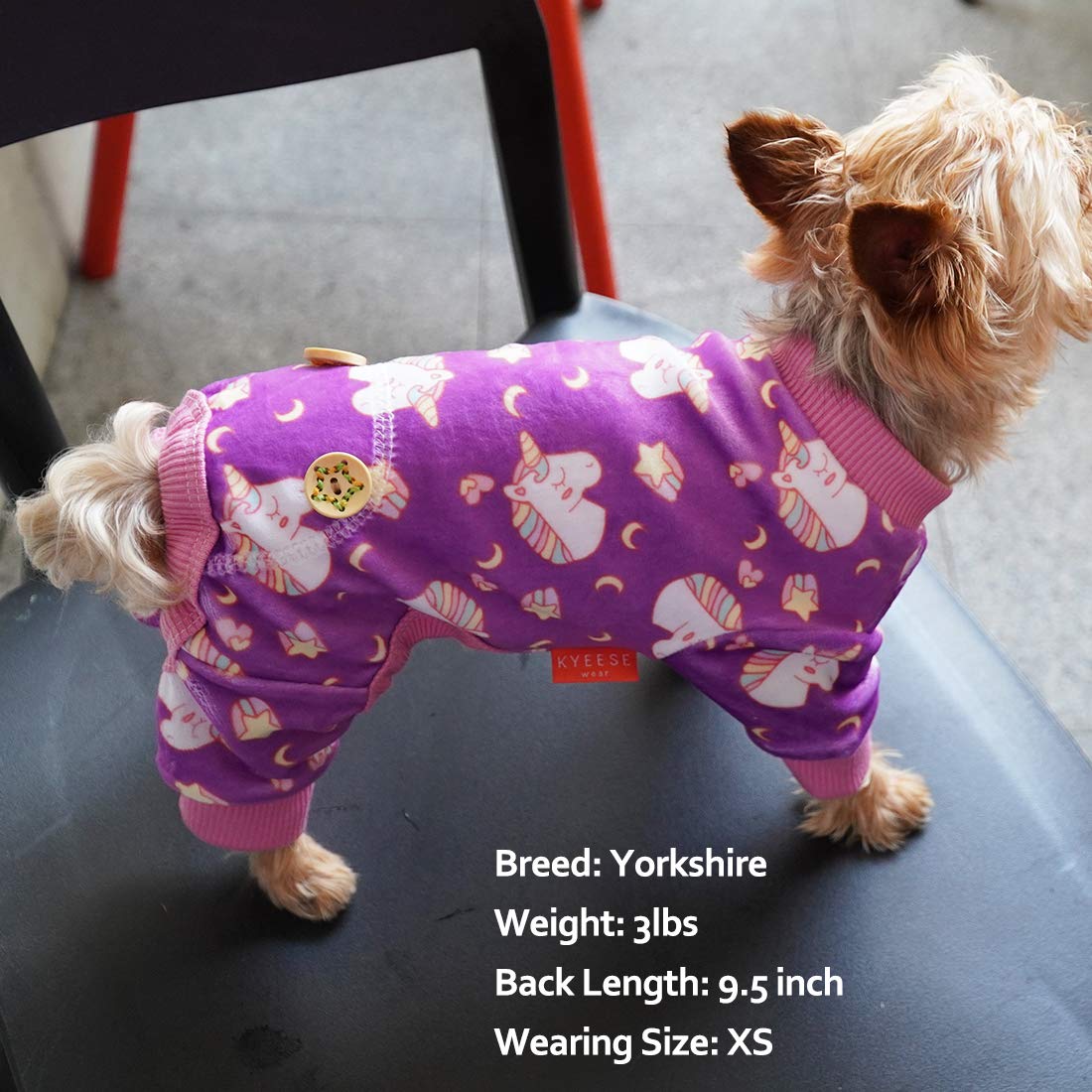 Kyeese Dog Pajamas For Medium Dogs Unicorn Soft Material Stretchable Dogs Pajamas Onesie Dog Clothes