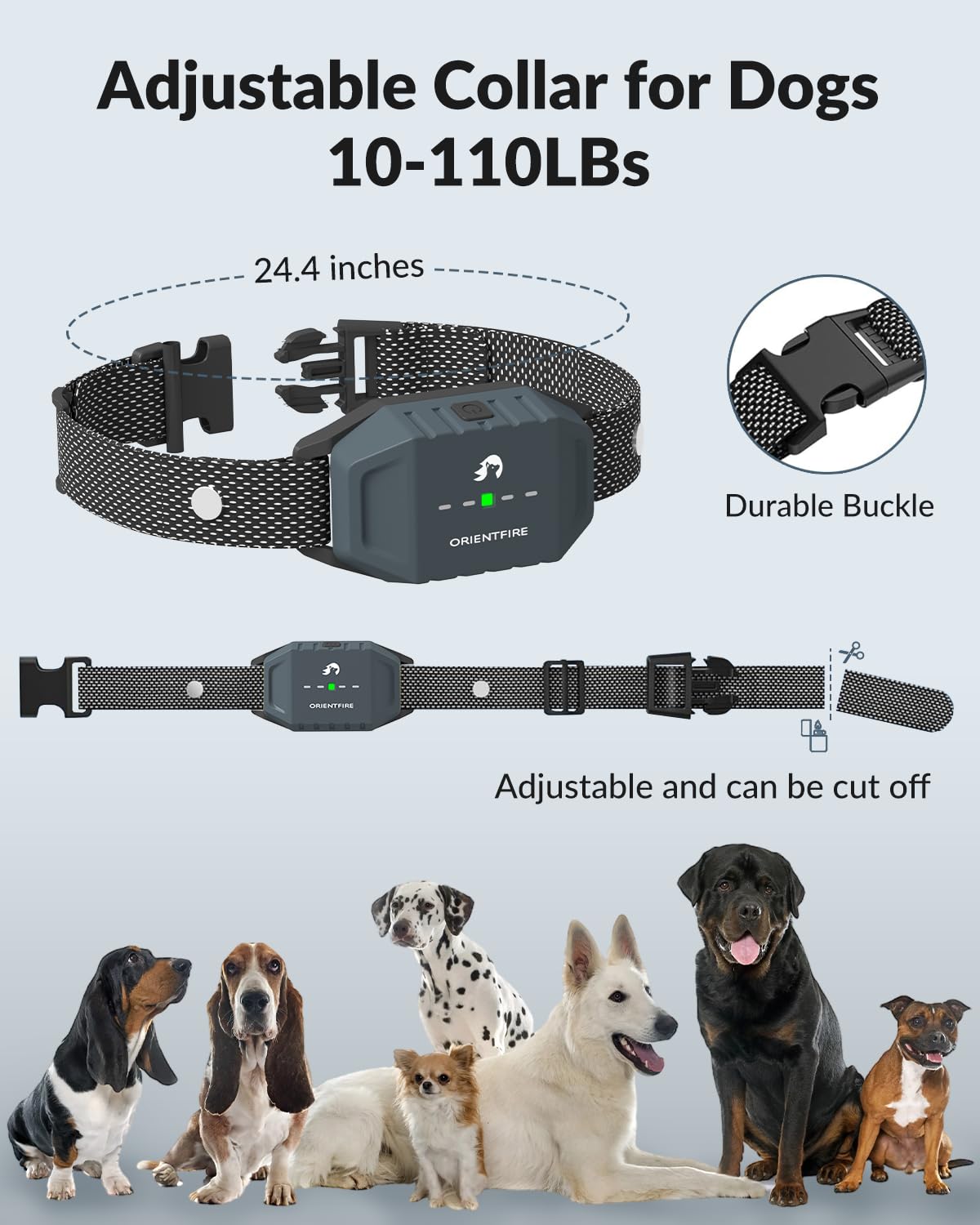 Orientfire Dog Shock Collar With Remote Control, 4200Ft Dog Training Collar For Large Medium Small Dogs 5-120Lbs,Ipx7 Waterproof