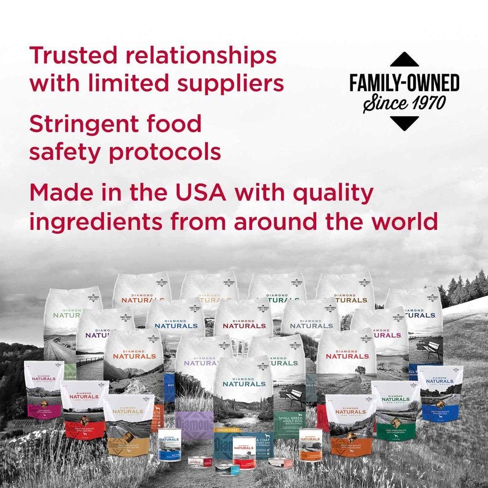 Diamond Naturals Adult Dry Dog Food Lamb Meal and Rice Formula Made with Lamb Protein, Probiotics and Essential Nutrients to Sup