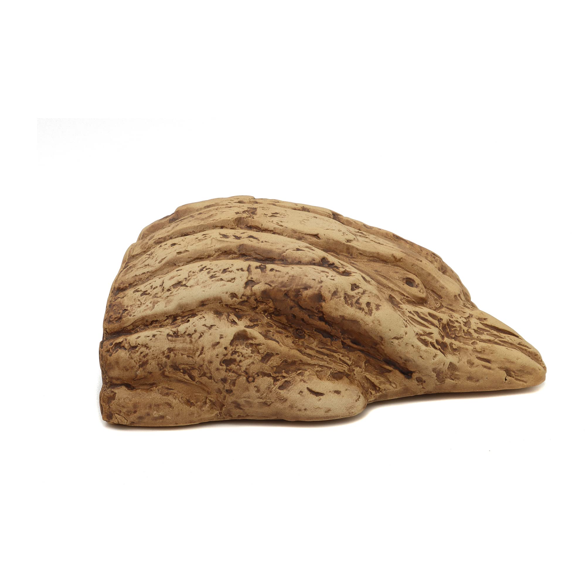 ALEGI Aquarium Decoration Hideaway Rock Cave - Brown Tree Bark for Betta, Shrimp, and Cichlid Breeding & Spawning
