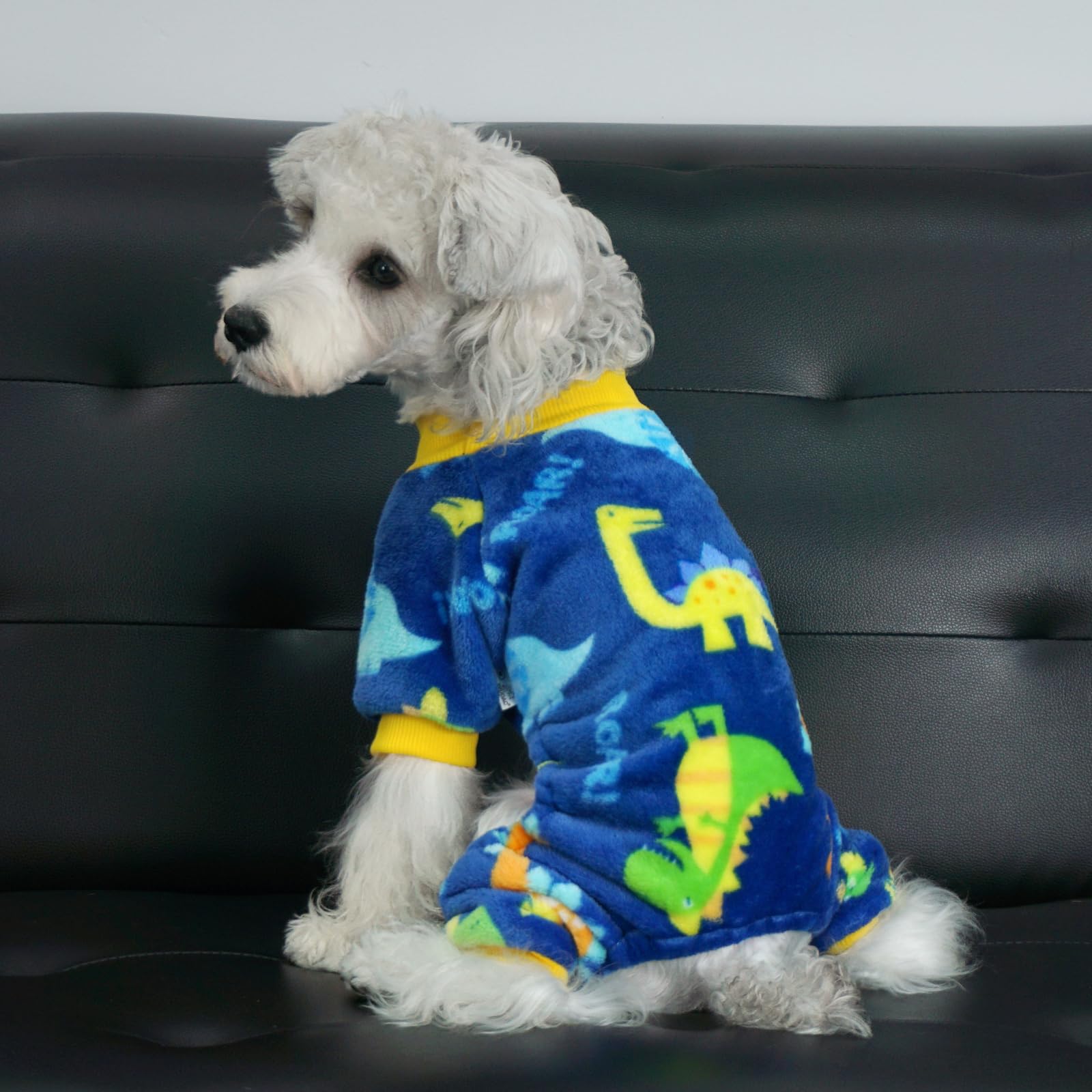 XPUDAC Dog Pajamas Fleece Dog Sweaters for Small Medium Dogs Girl Boy Soft Warm Winter Dog Clothes for Doggie Winter Christmas(S