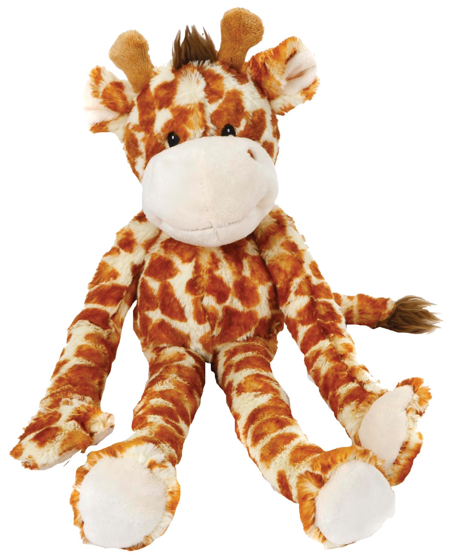 Multipet Swingin 19-Inch Large Plush Dog Toy with Extra Long Arms and Legs with Squeakers