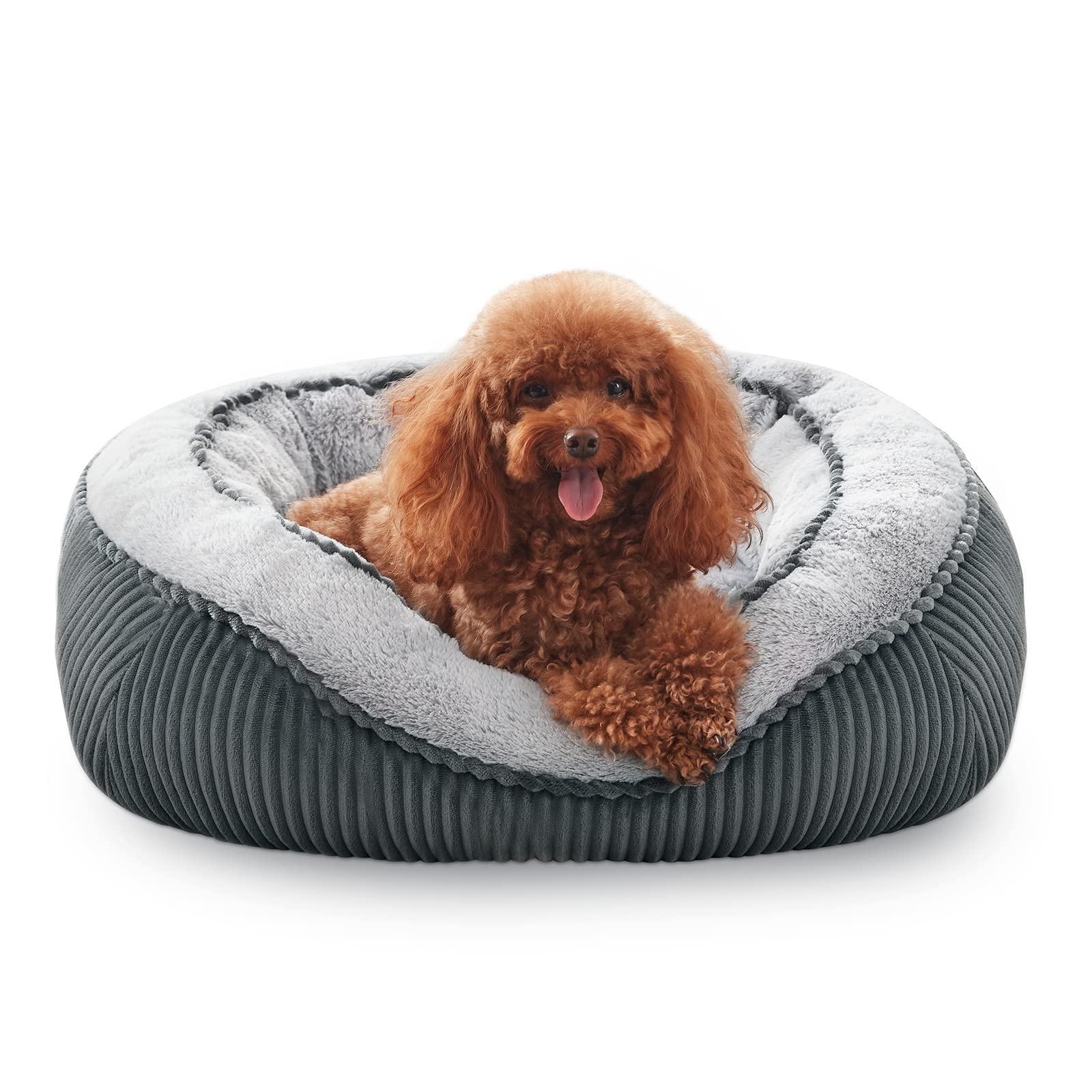 Siwa Mary Dog Beds For Small Medium Large Dogs & Cats. Washable Pet Bed, Orthopedic Dog Sofa Bed, Luxury Wide Side Fancy Design,