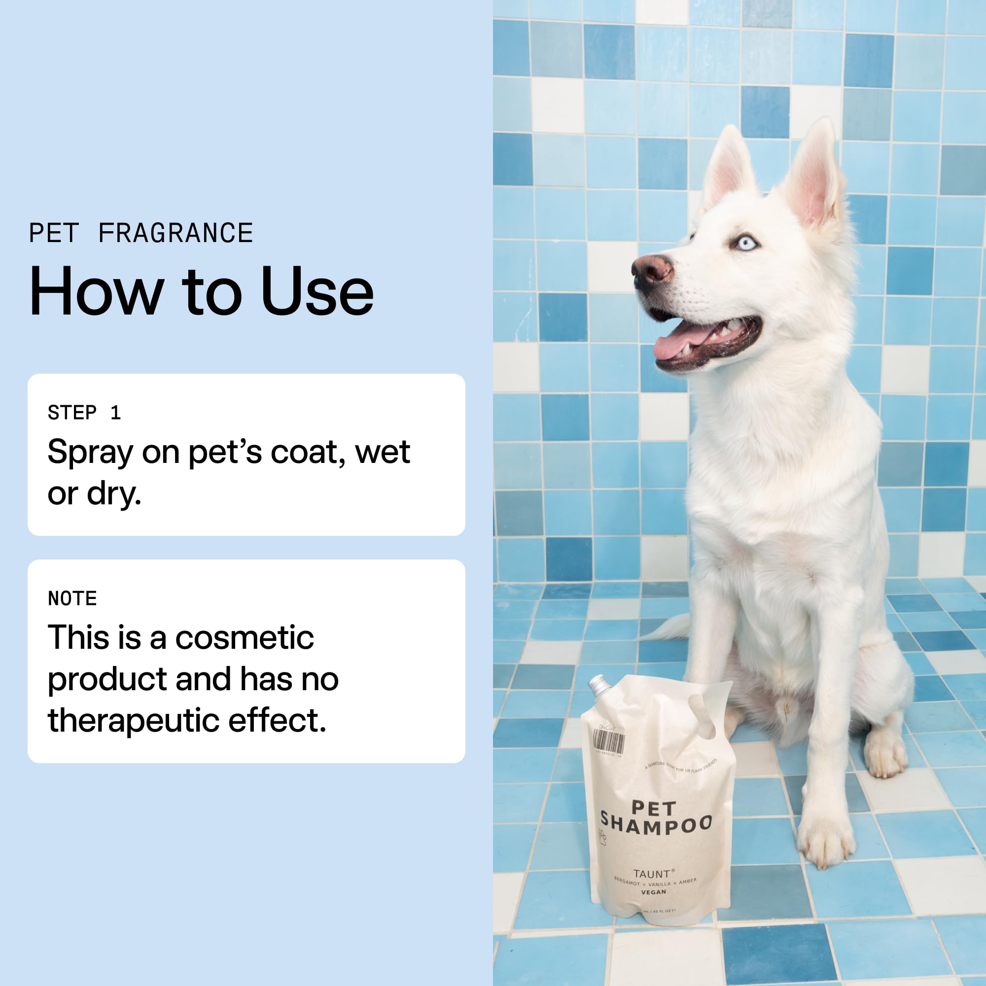 Dedcool Pet Shampoo (01 Taunt, Mini 2 Oz) Tear-Free, For Sensitive Skin, Hypoallergenic, Dry Skin & Itch Relief, Deodorizing Sha