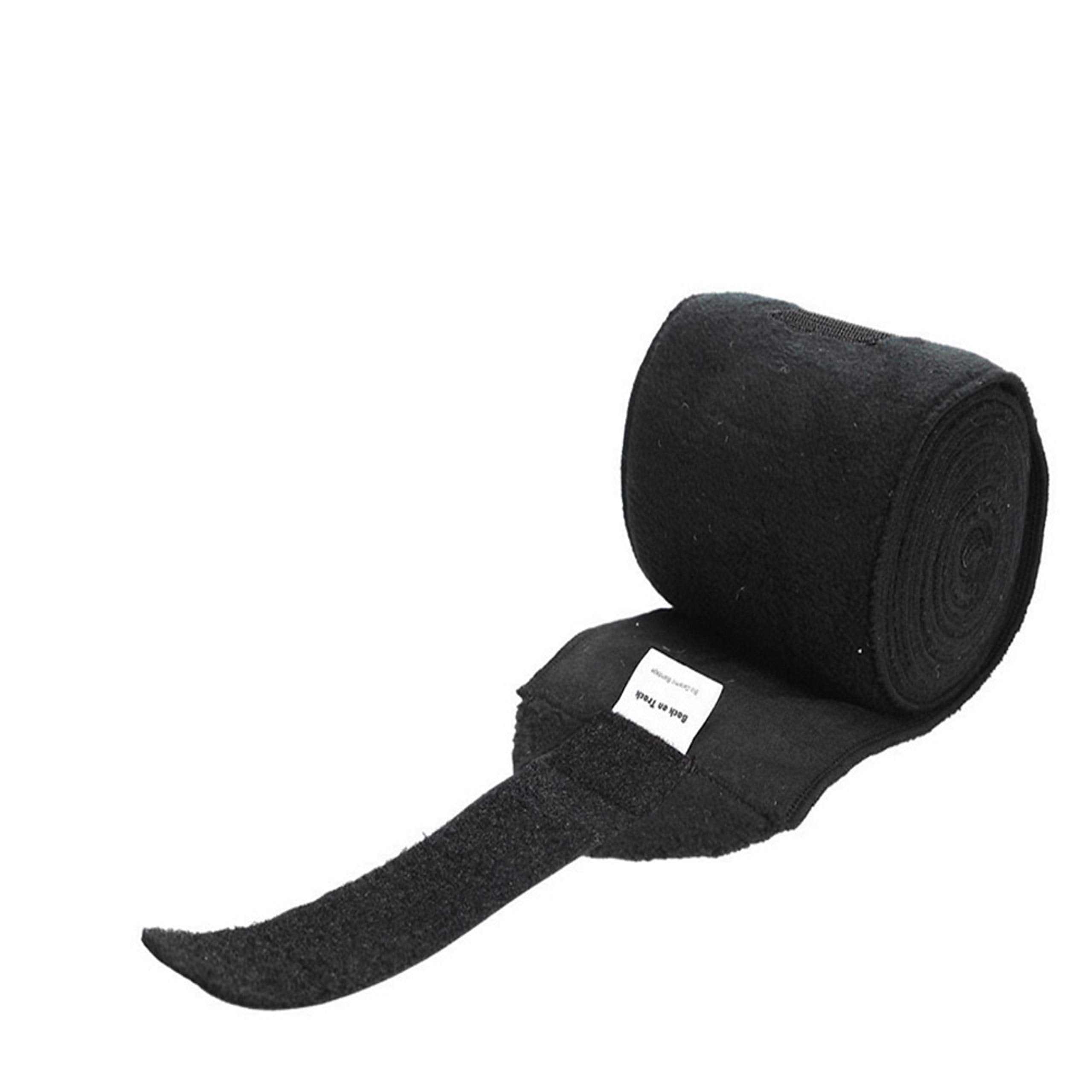 Back On Track Polo Leg Wraps (Fleece) (Pair), Color: Black, Size: 9 (20400001)