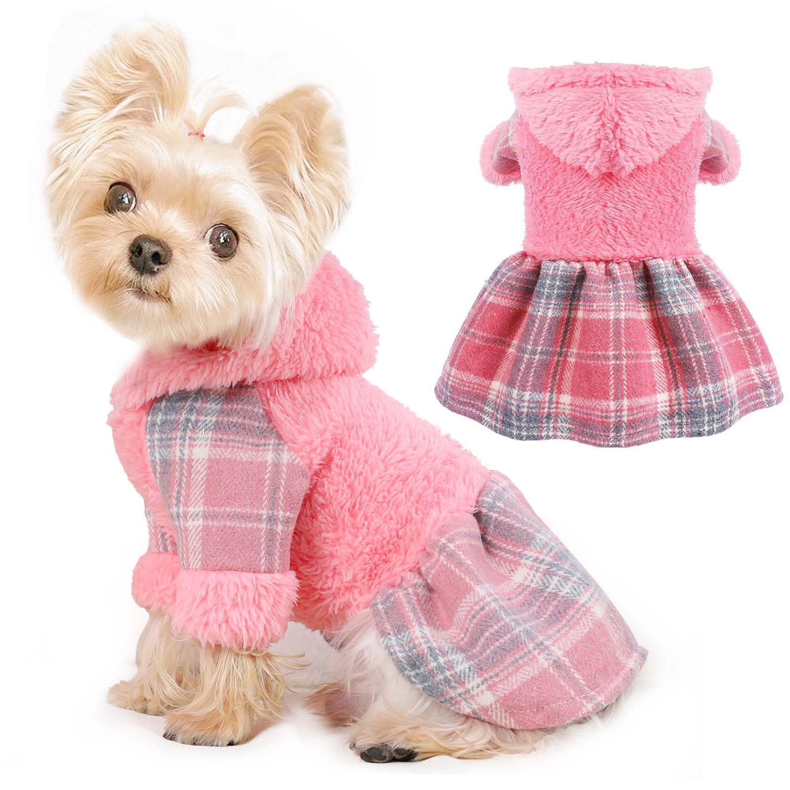 Dog Hoodie Sweater Clothes For Small Dogs Boy Girl Pet Hoodies For Cold Weather Coats Spring Dog Sweatshirt For Chihuahua Yorkie
