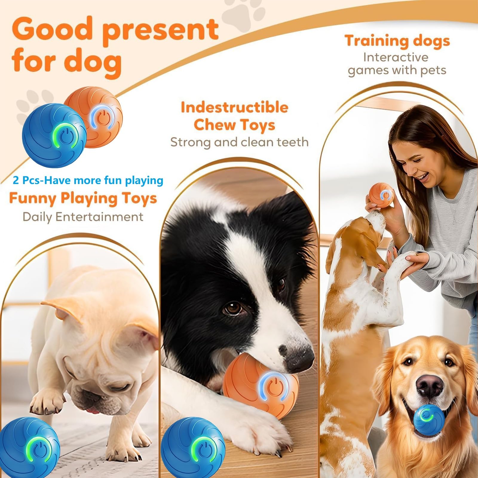 Smart Jumping Ball for Dogs interactive dog toys Smart Jumping Ball Dog Toy Interactive Vibrating Bouncing Balls duraspin dog ba