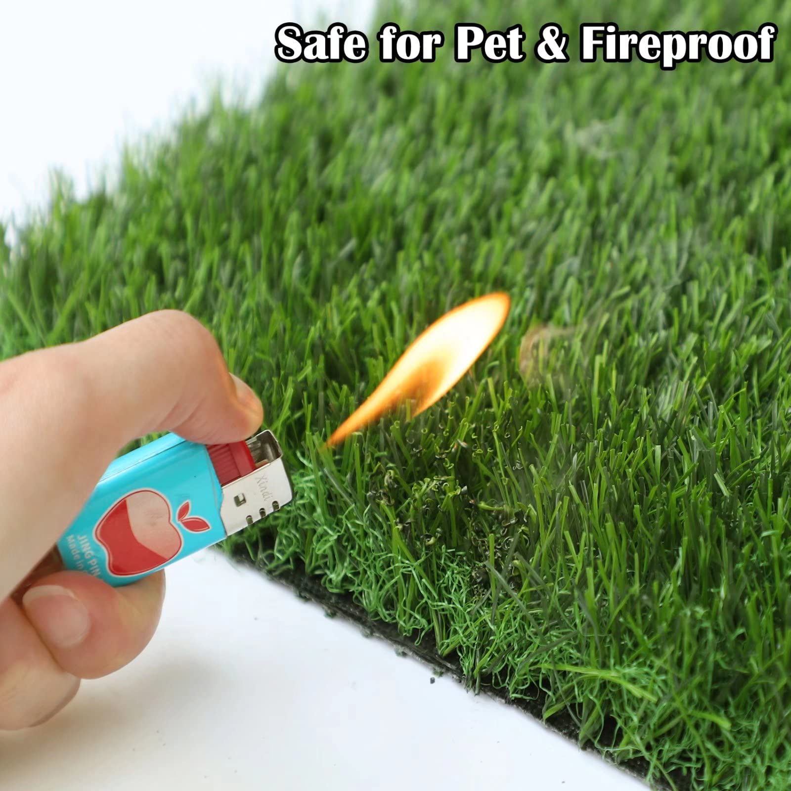 Globreen Dogs Artificial Grass Pee Pads, Puppy Potty Training Turf, Pets Fake Grass Mat For Indoor Outdoor, 45' X 32'