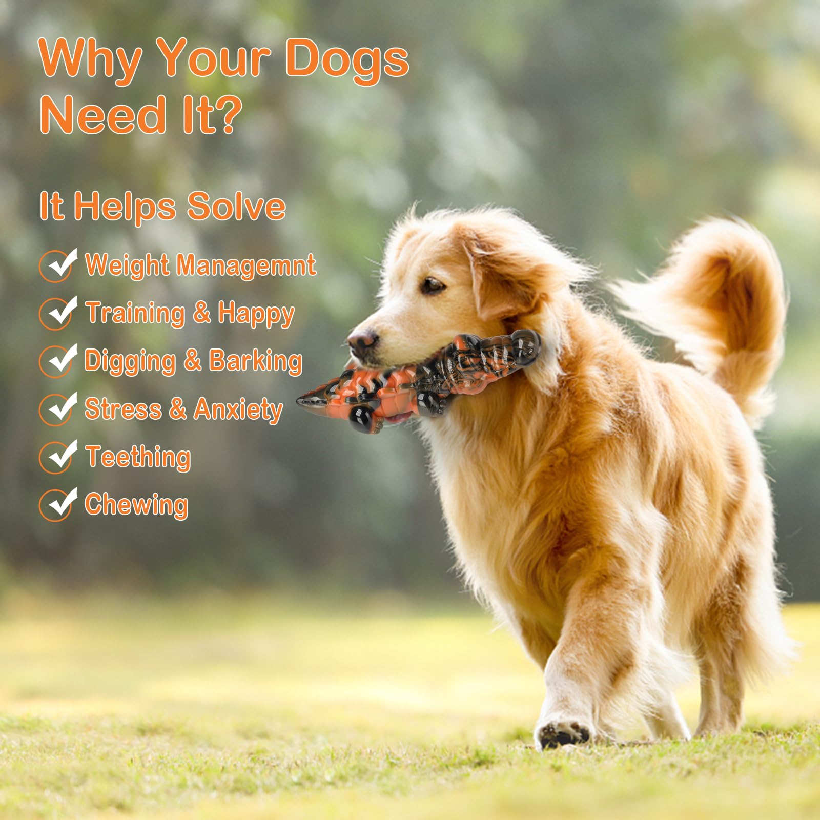 Qishouting Dog Toys For Aggressive Chewers, Puppy Toys, Dog Toys For Large Dogs/Medium Dogs, Dog Toys For Small Dogs, Dog Chew T