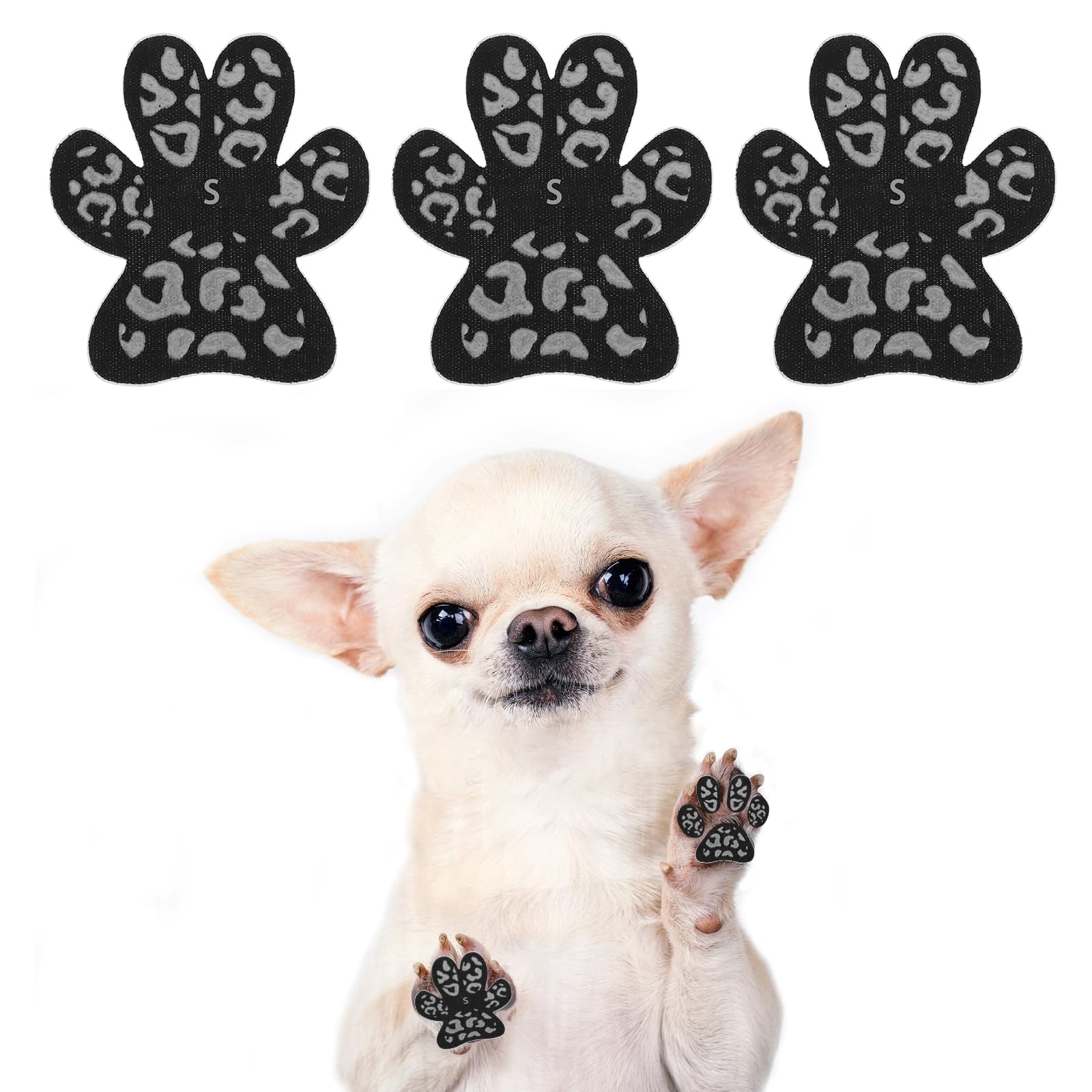 Kooltail Anti-Slip Dog Paw Protector Gripper Traction Pads For Hot Pavement, Dog Feet Stickers With Stronger Adhesive On Hardwoo