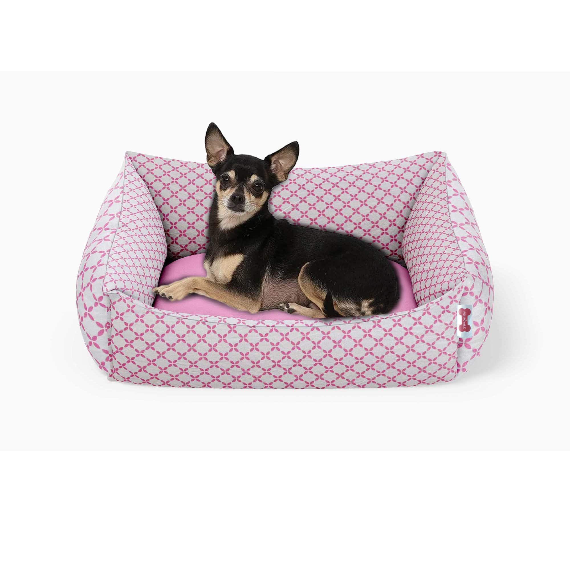 Pet Royale Medium Size Dog Bed | Reversible Dog Bed for Medium Sized Dogs | Plus Extra Removable 100% Cotton Washable Covers (fo