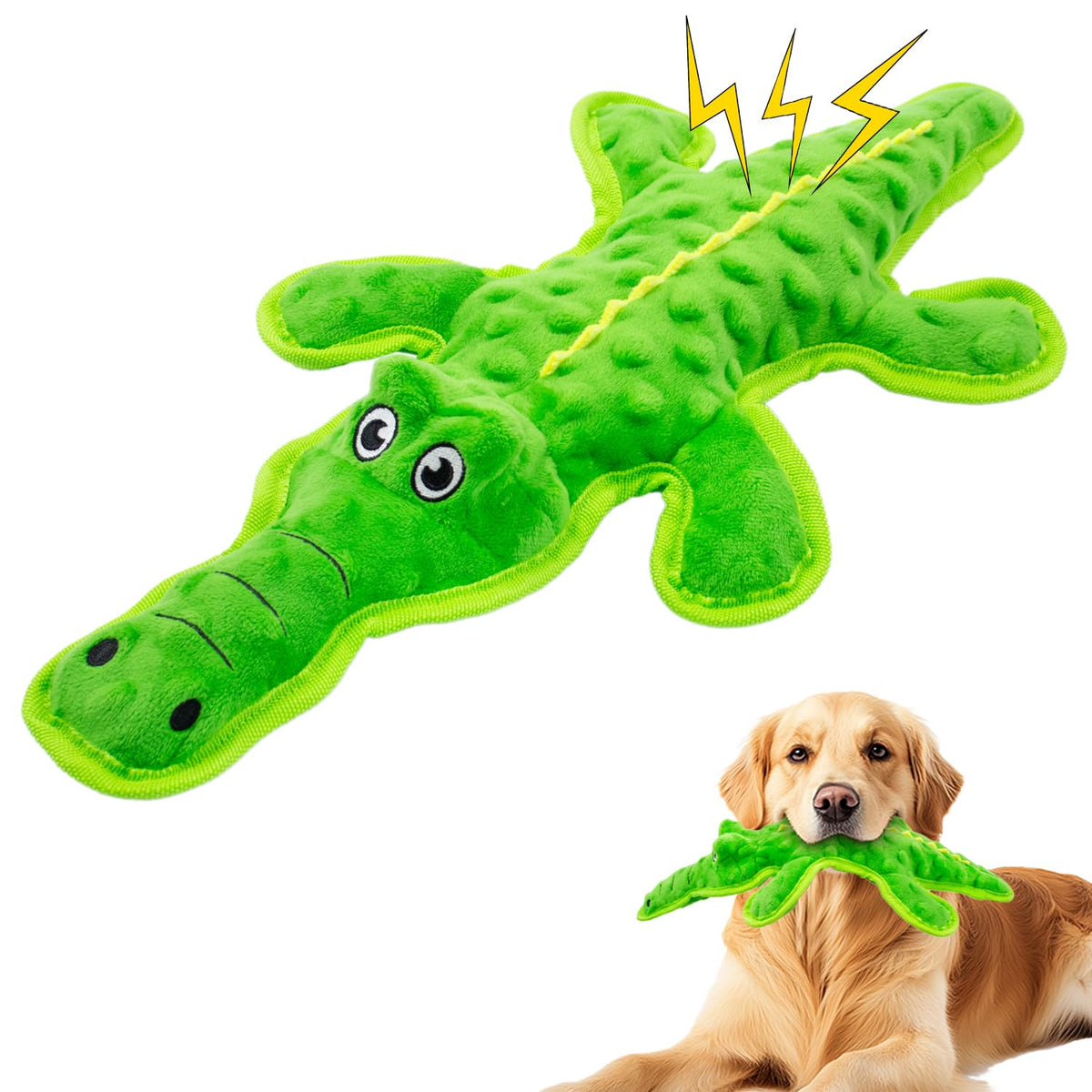 Maoooob No Stuffing Dog Squeak Toys- Chew Toys For Small Medium Large Breed- Durable Puppy Teething Interactive To Keep Them Bus