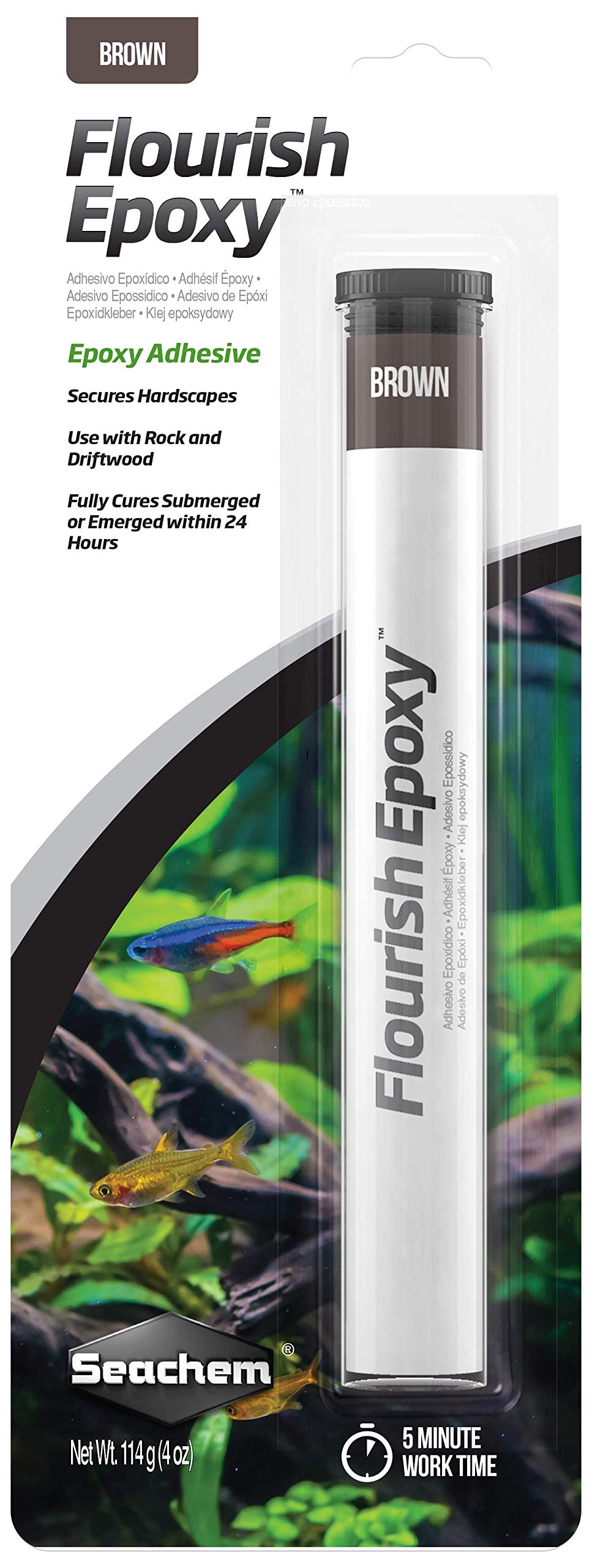Seachem Laboratories, Flourish Epoxy- Brown 114g