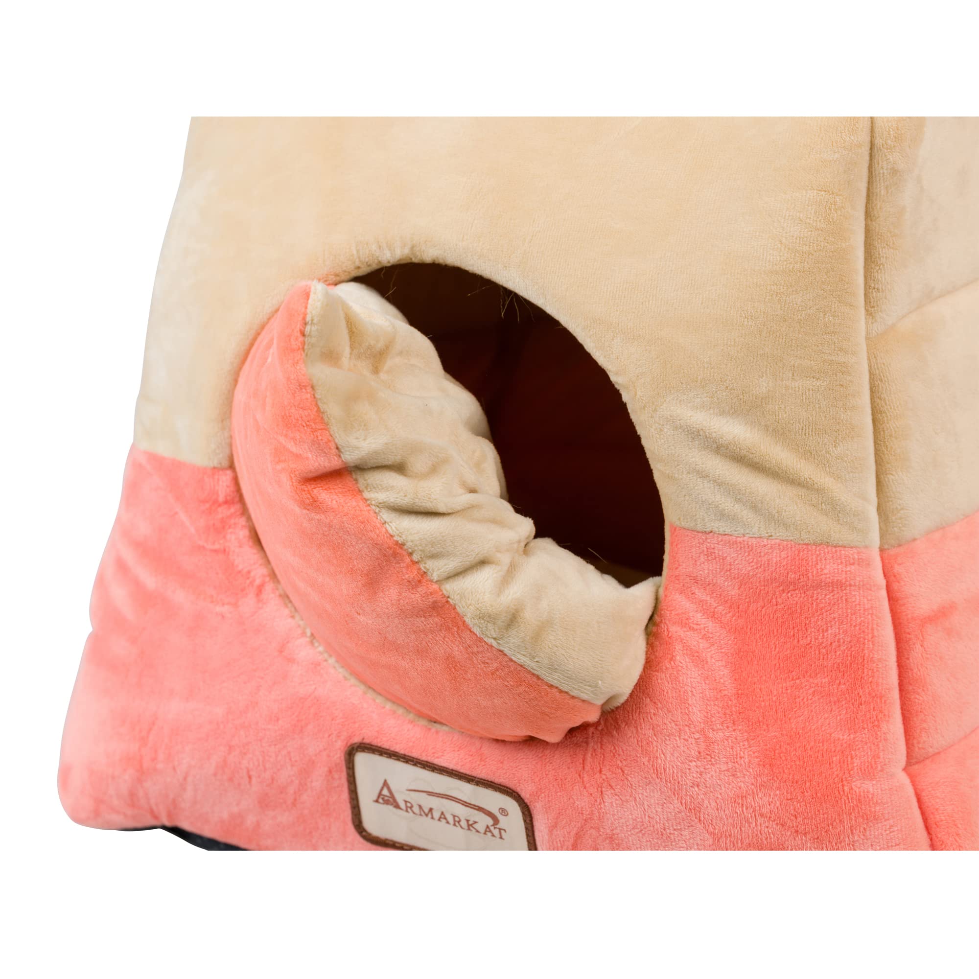 Armarkat Cat Bed, C07CCS/MH, Orange and Beige