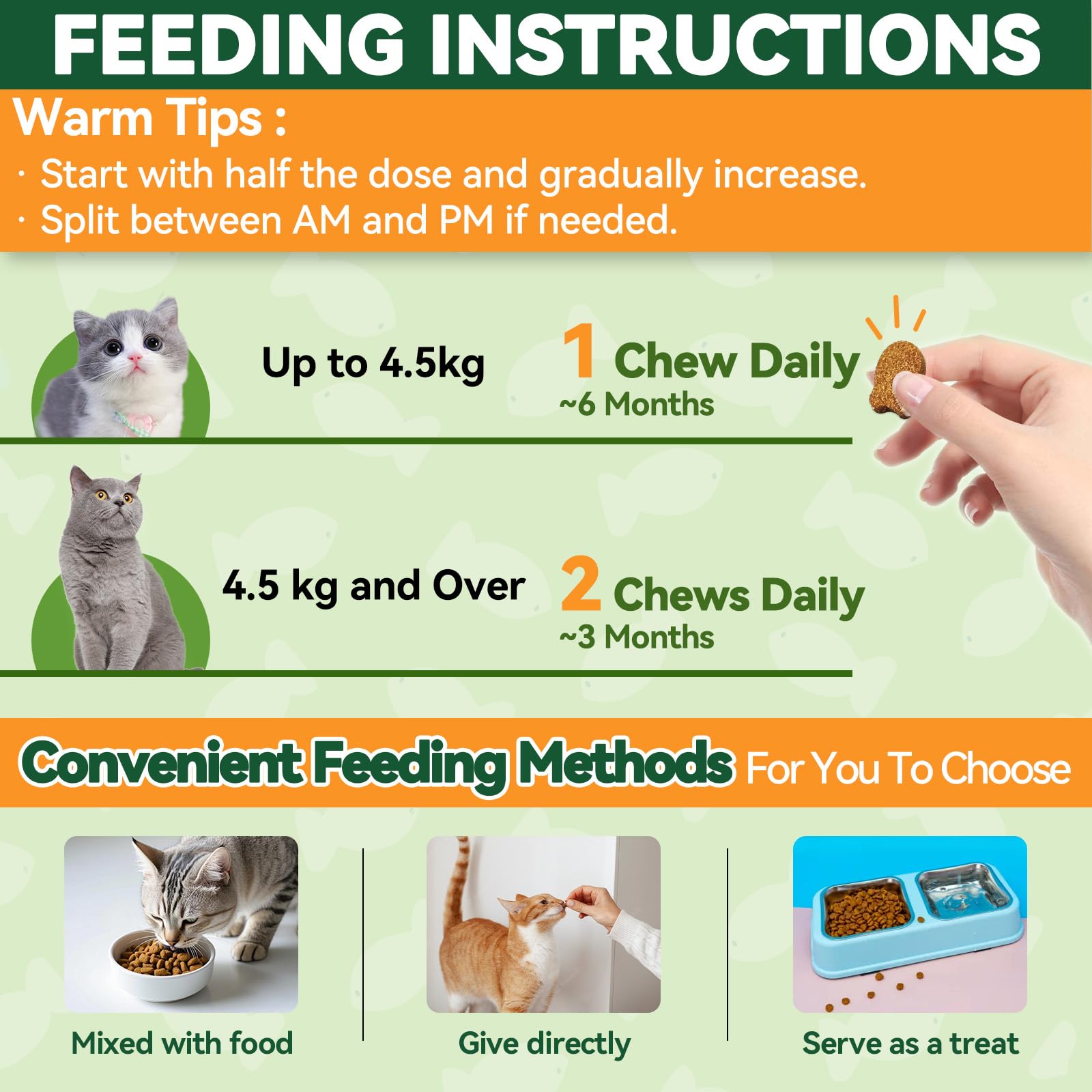 Flea and Tick Treats for Cats - 200 Chews Flea and Tick Prevention for Cats Chewables - Kitten Flea Treats Soft Treats for All B