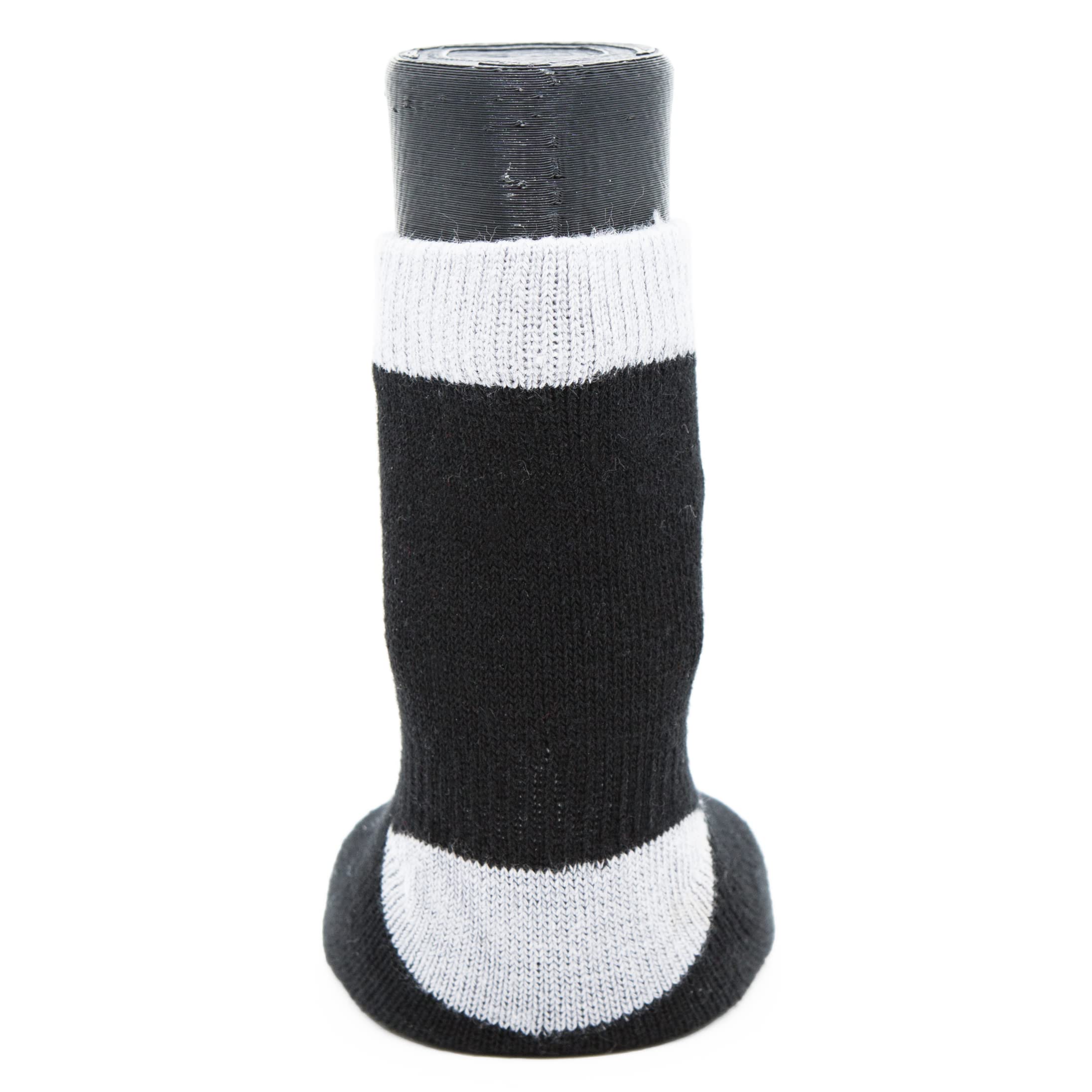 Woodrow Wear, Power Paws Advanced Dog Socks, Black Grey, L, Fits 75-95 pounds